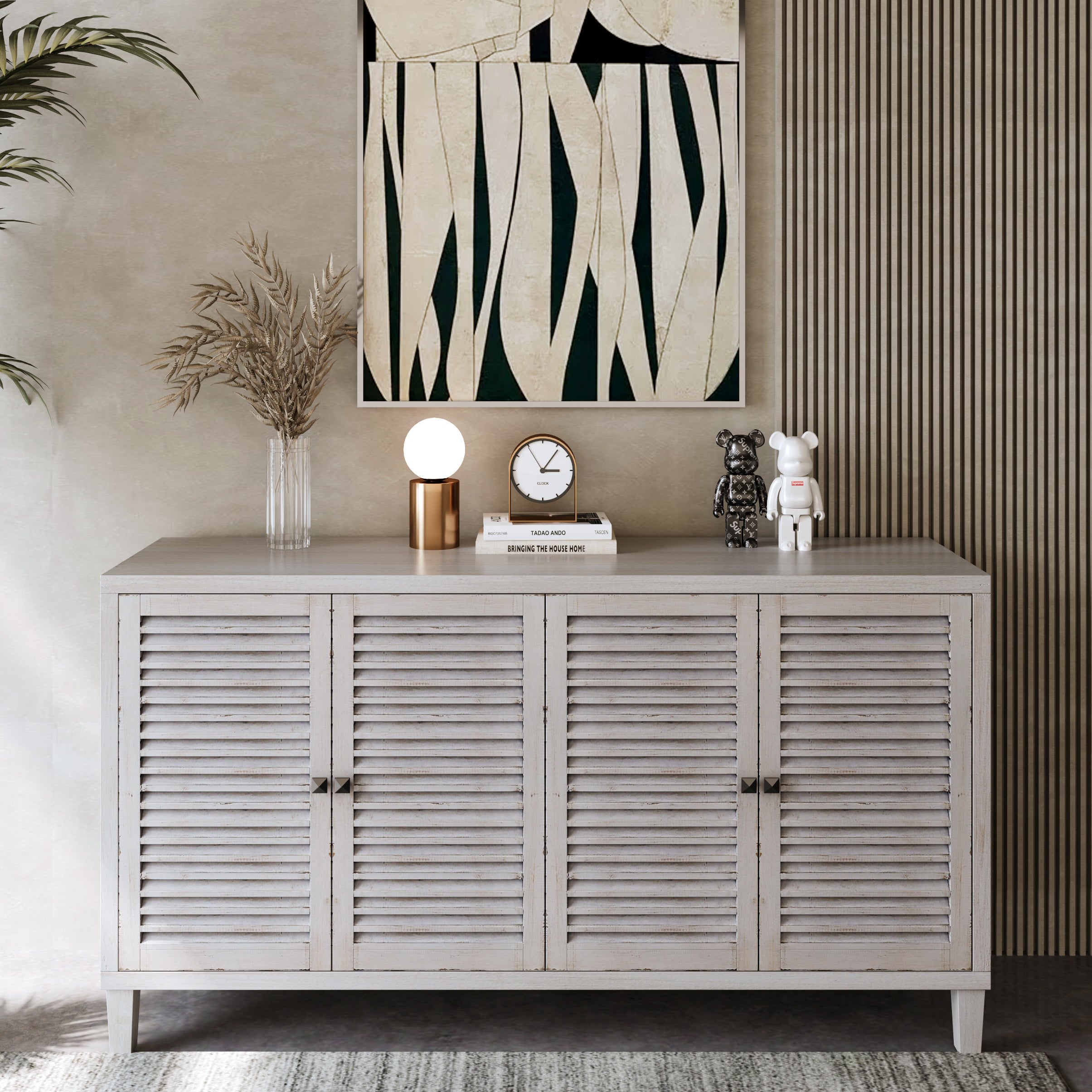 Shutter Door  Sideboard Buffet