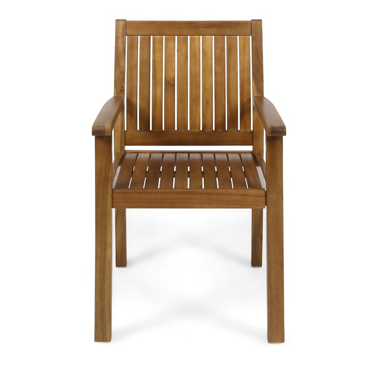 7 Pieces Acacia Wood Outdoor Dining Set
