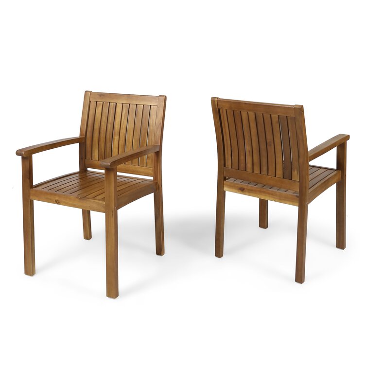 7 Pieces Acacia Wood Outdoor Dining Set