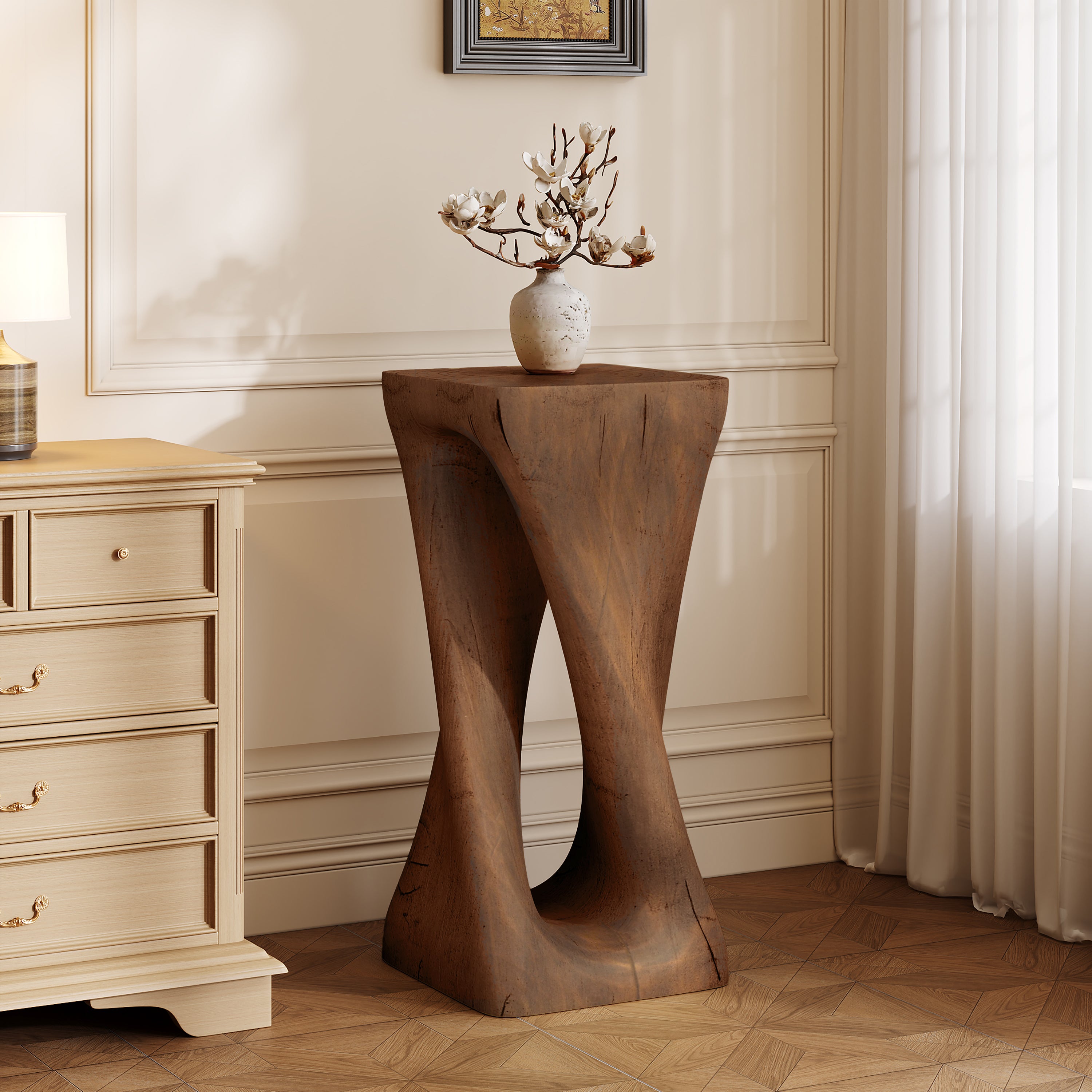 Twist Shape Accent Table