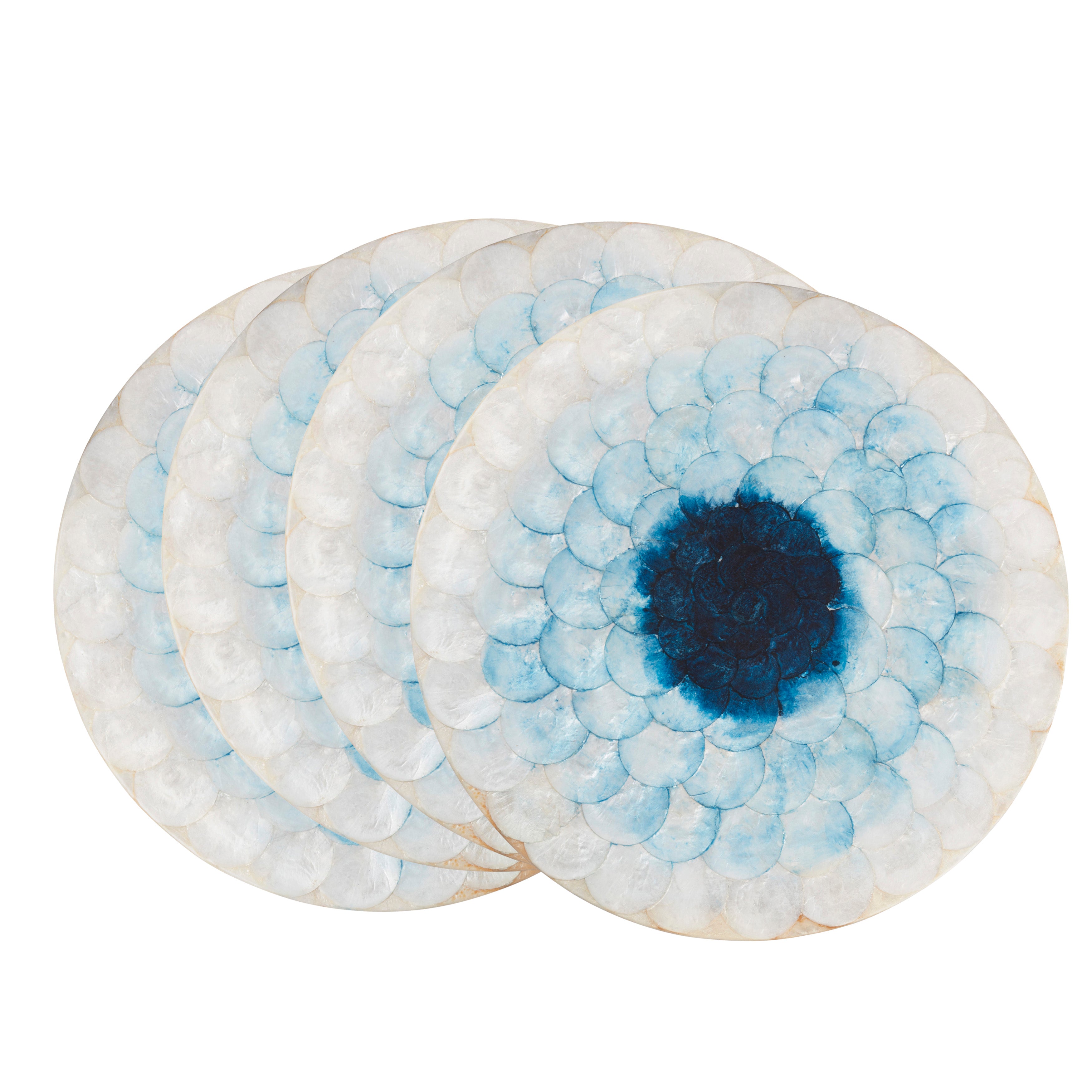 Capiz Shell Placemats, Set of 4