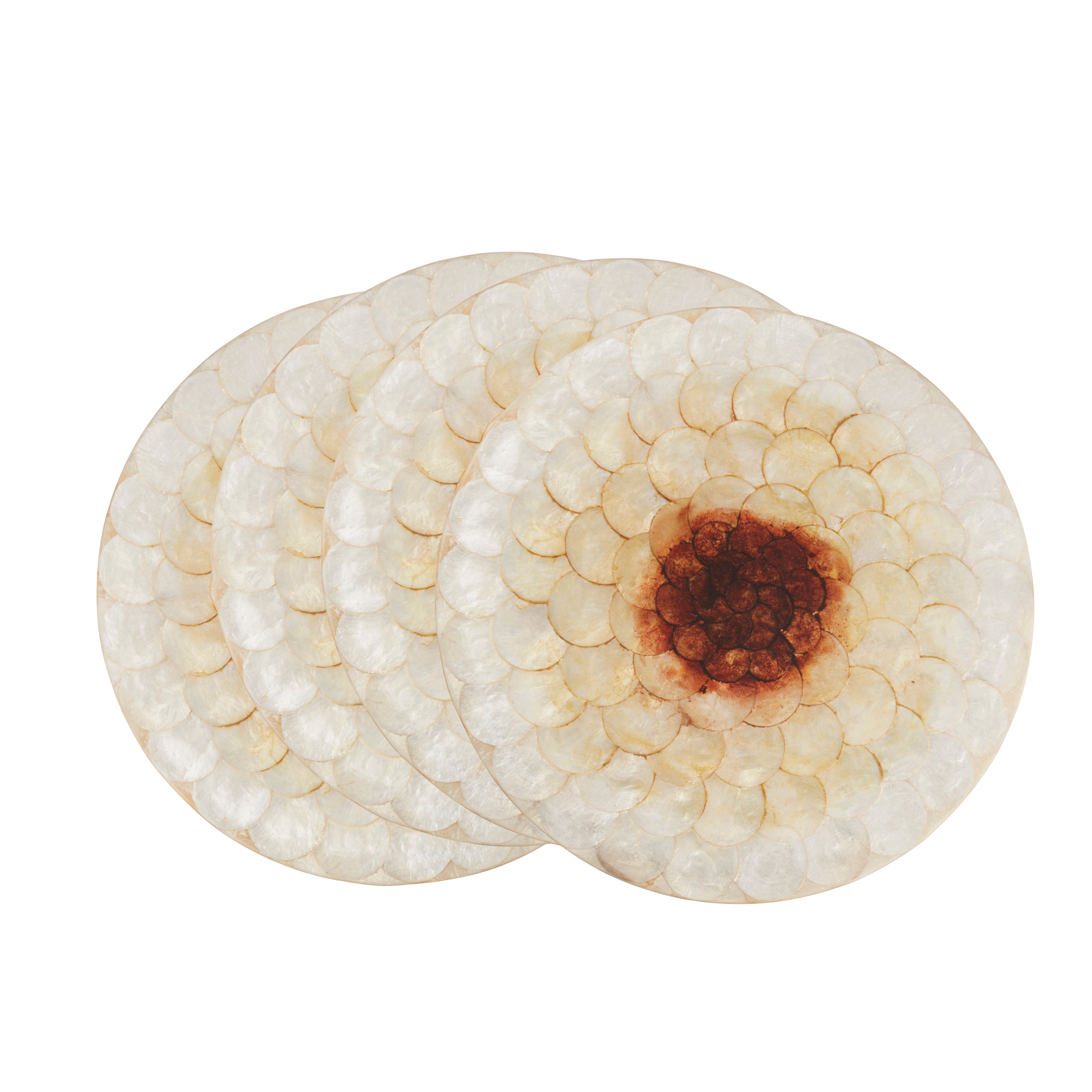Capiz Shell Placemats, Set of 4