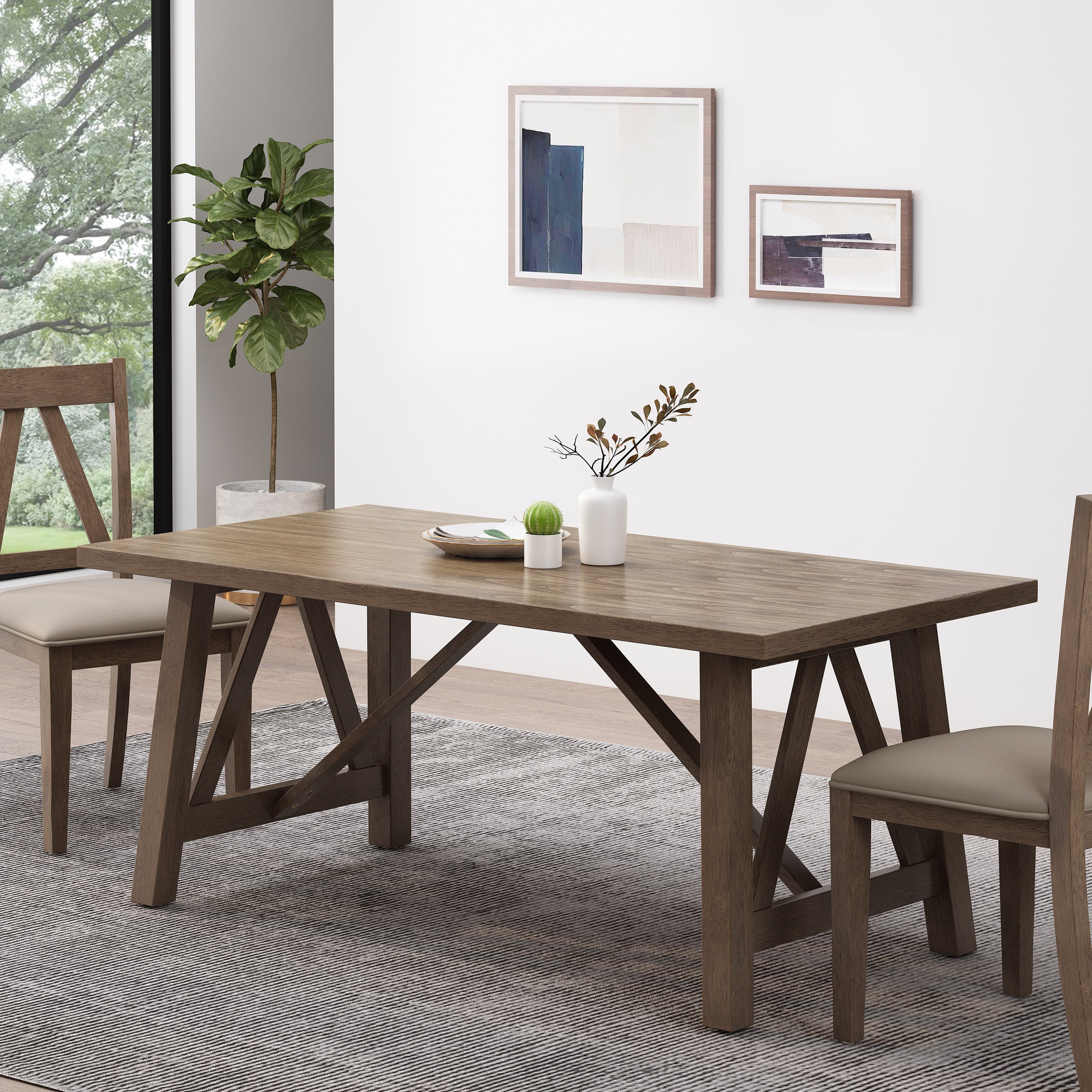 Meadowlark Farmhouse Style Rectangular Dining Table