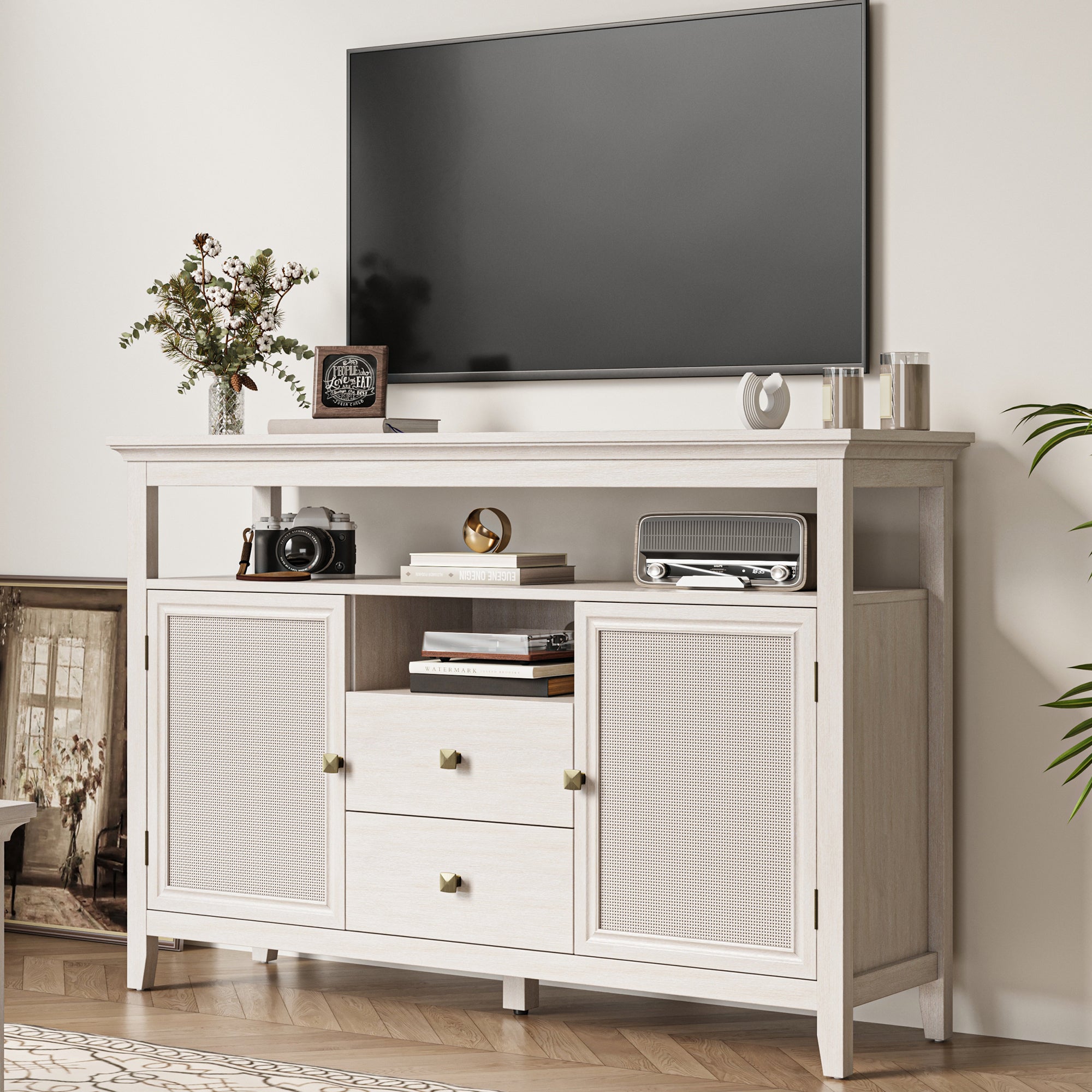 Boho Rattan Sideboard