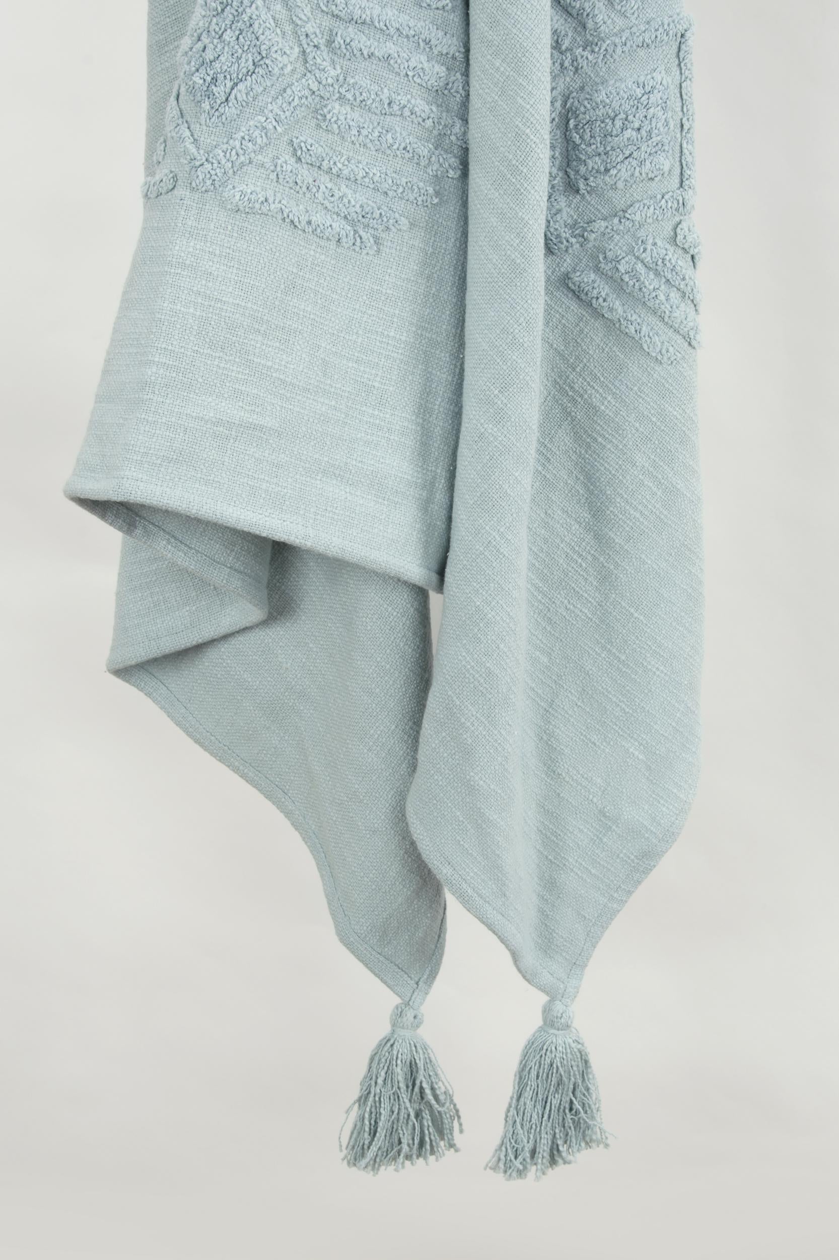 Woven Ikat 100% Woven Textured Cotton Throw