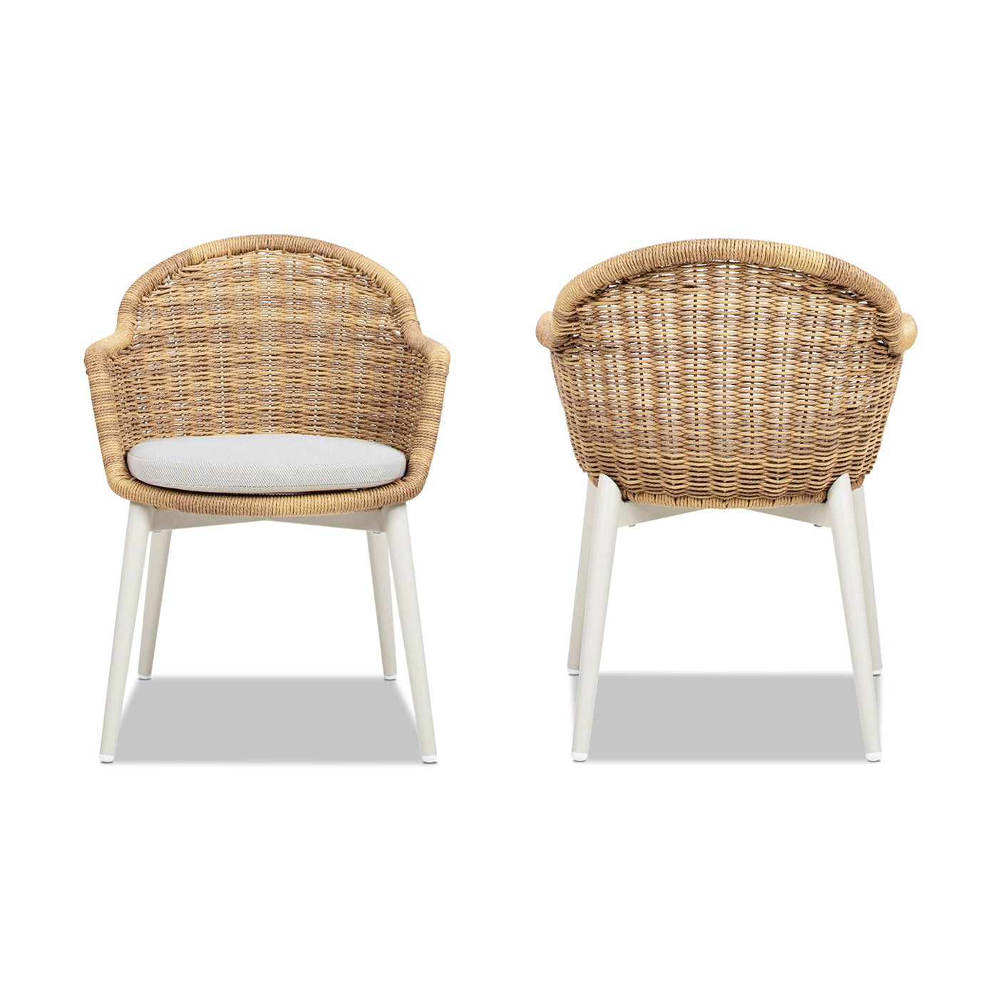Santorini Outdoor Dining Chairs, Set of 2