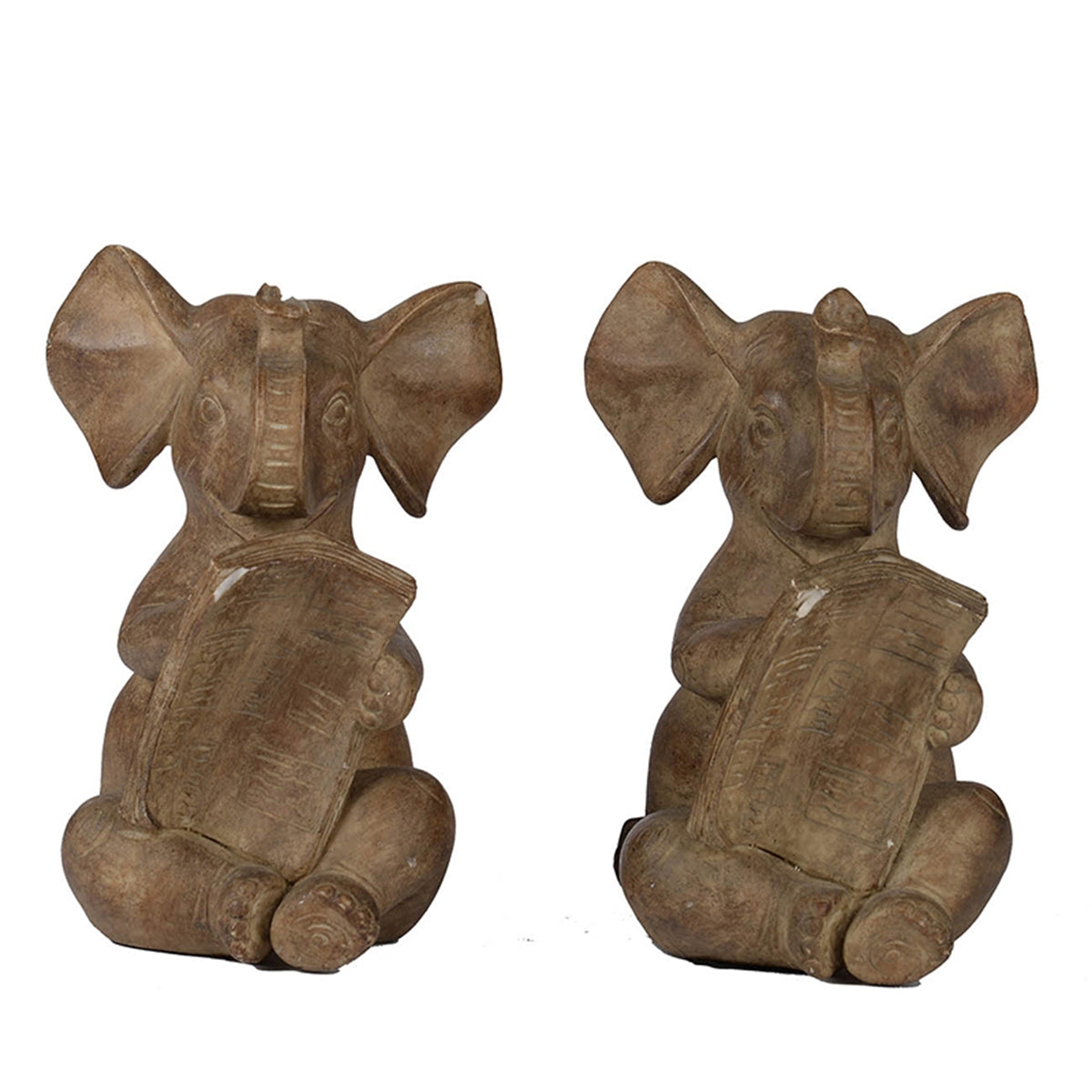 Elephant Bookends, Set of 2