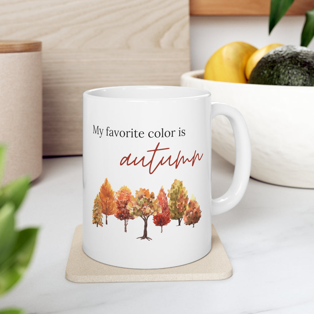 My Favorite Color is Autumn Mug