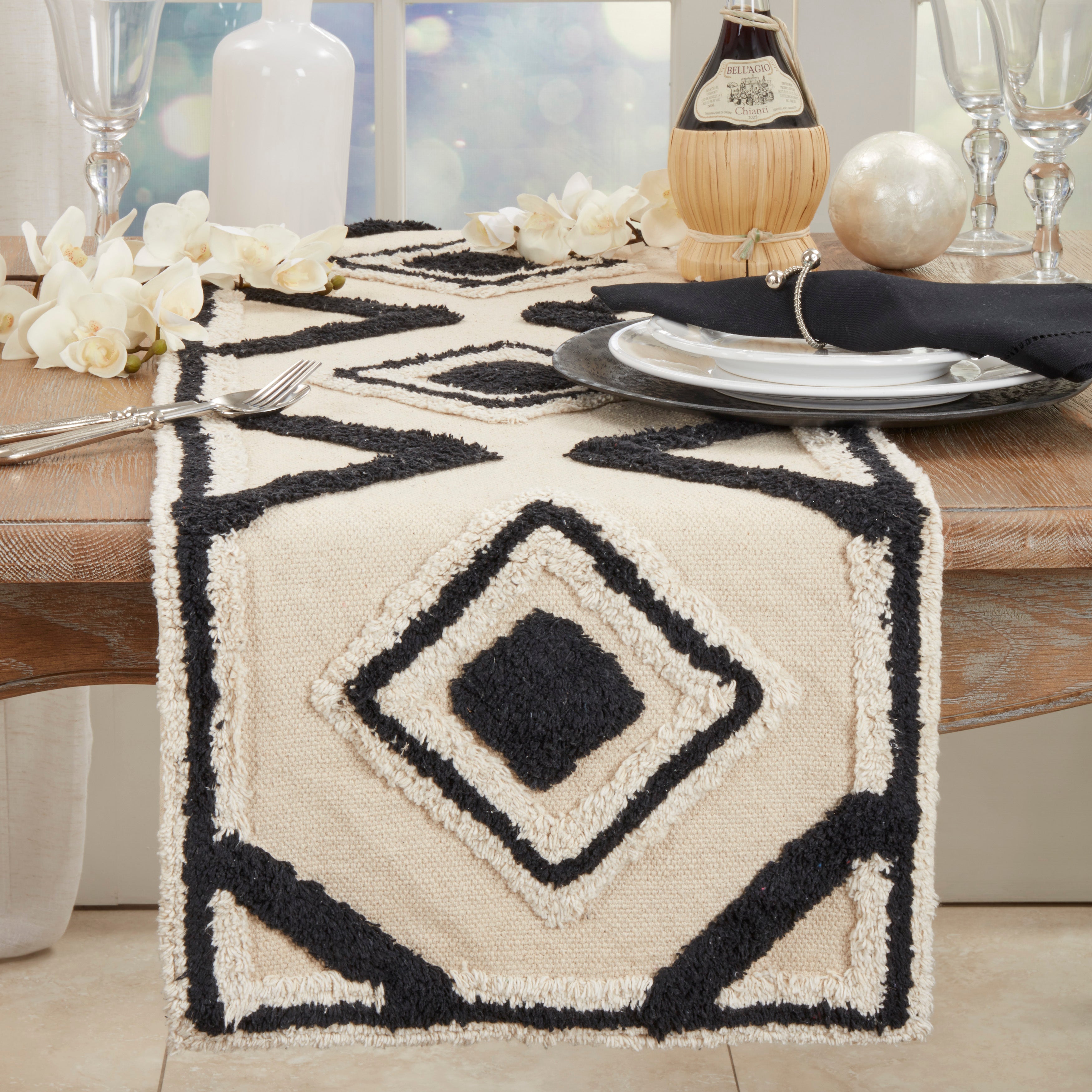 Diamond Design Shag Runner