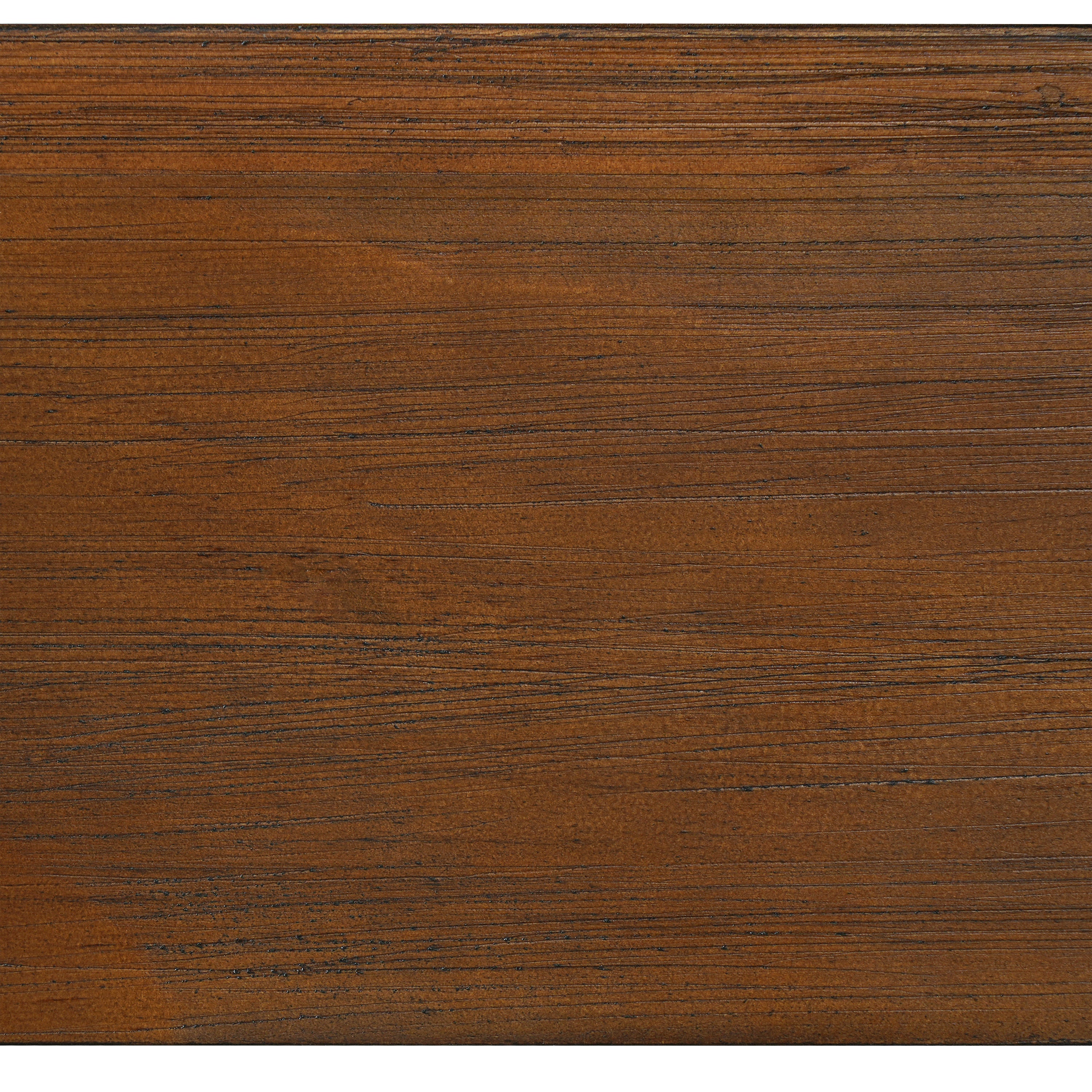 Acacia Wood Bed Frame With Beige Upholstered Headboard