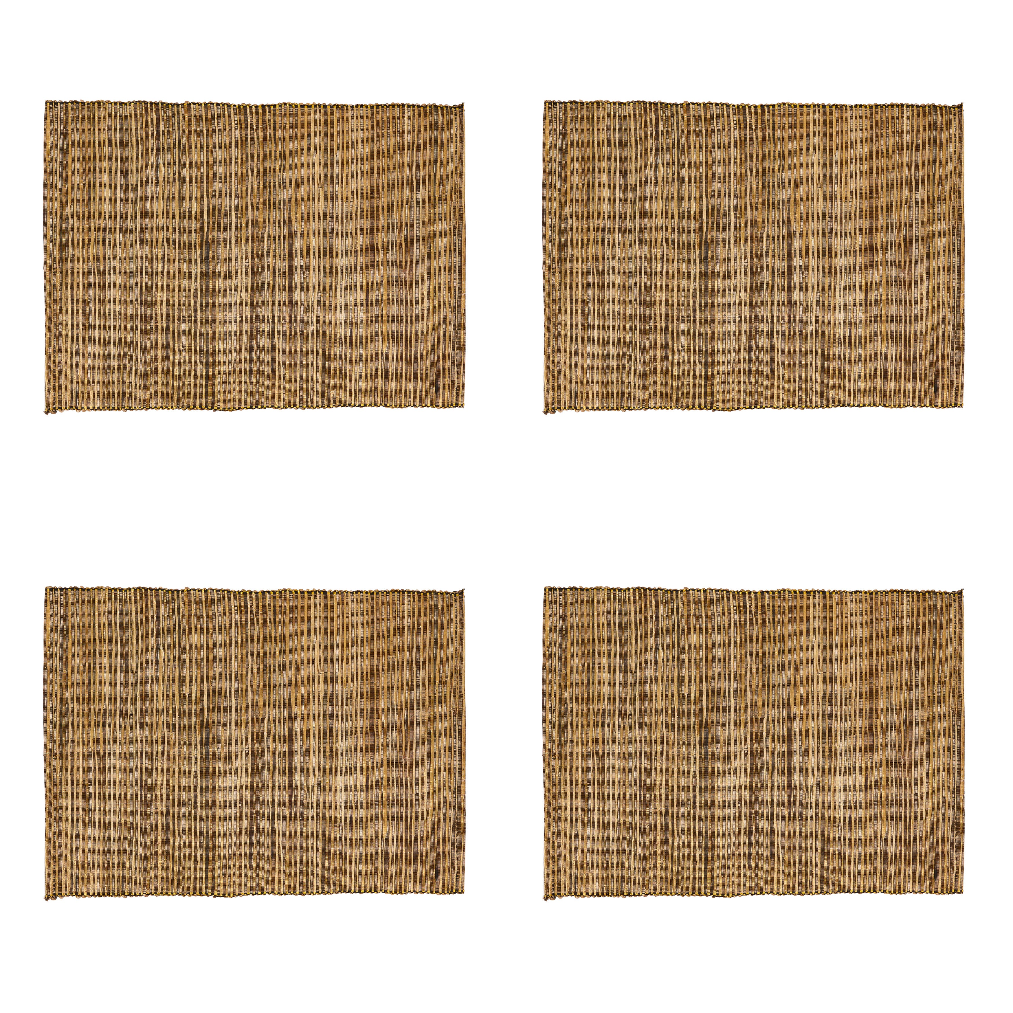 Shimmering Woven Nubby Table Placemat, Set of 4