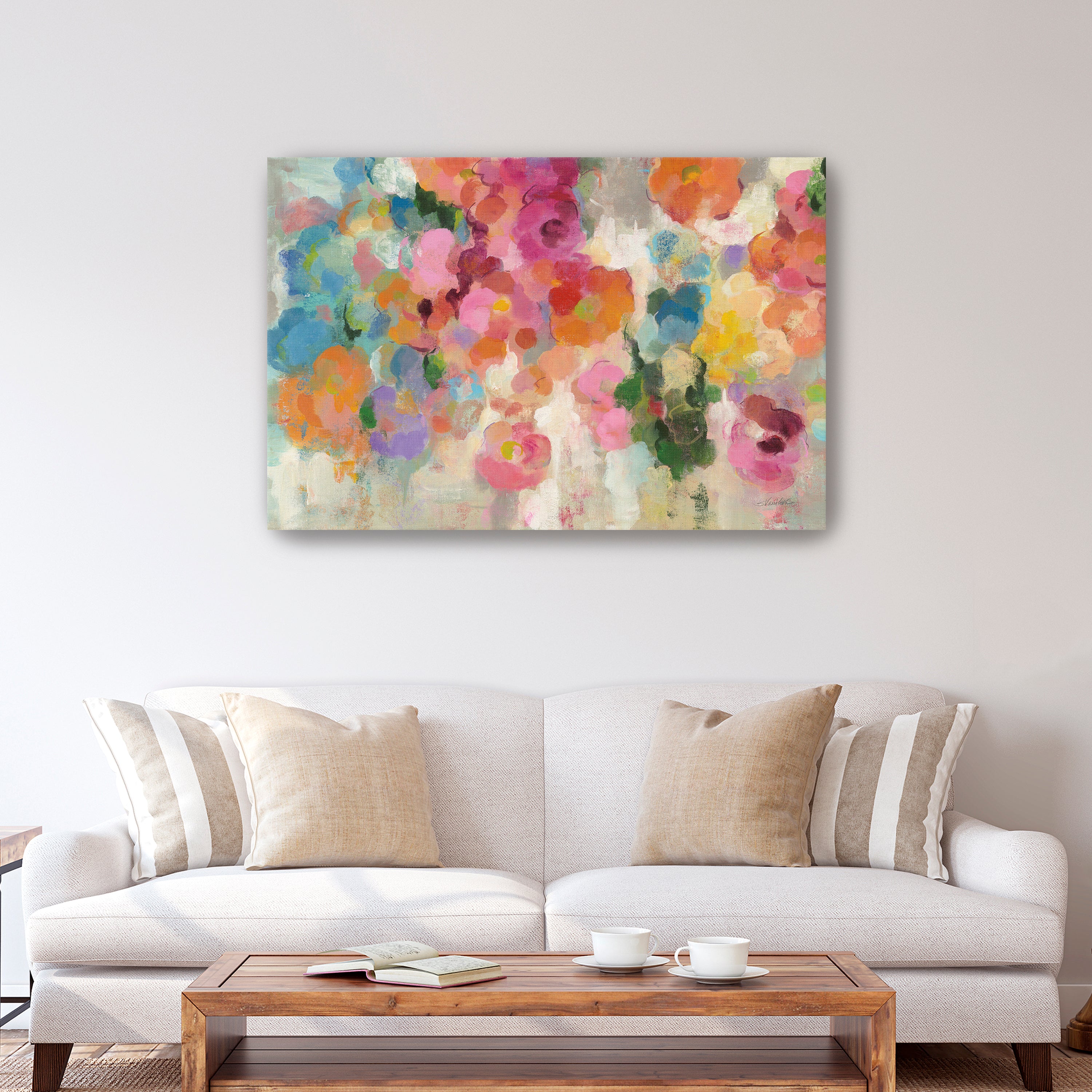 Colorful Garden I Canvas Giclee