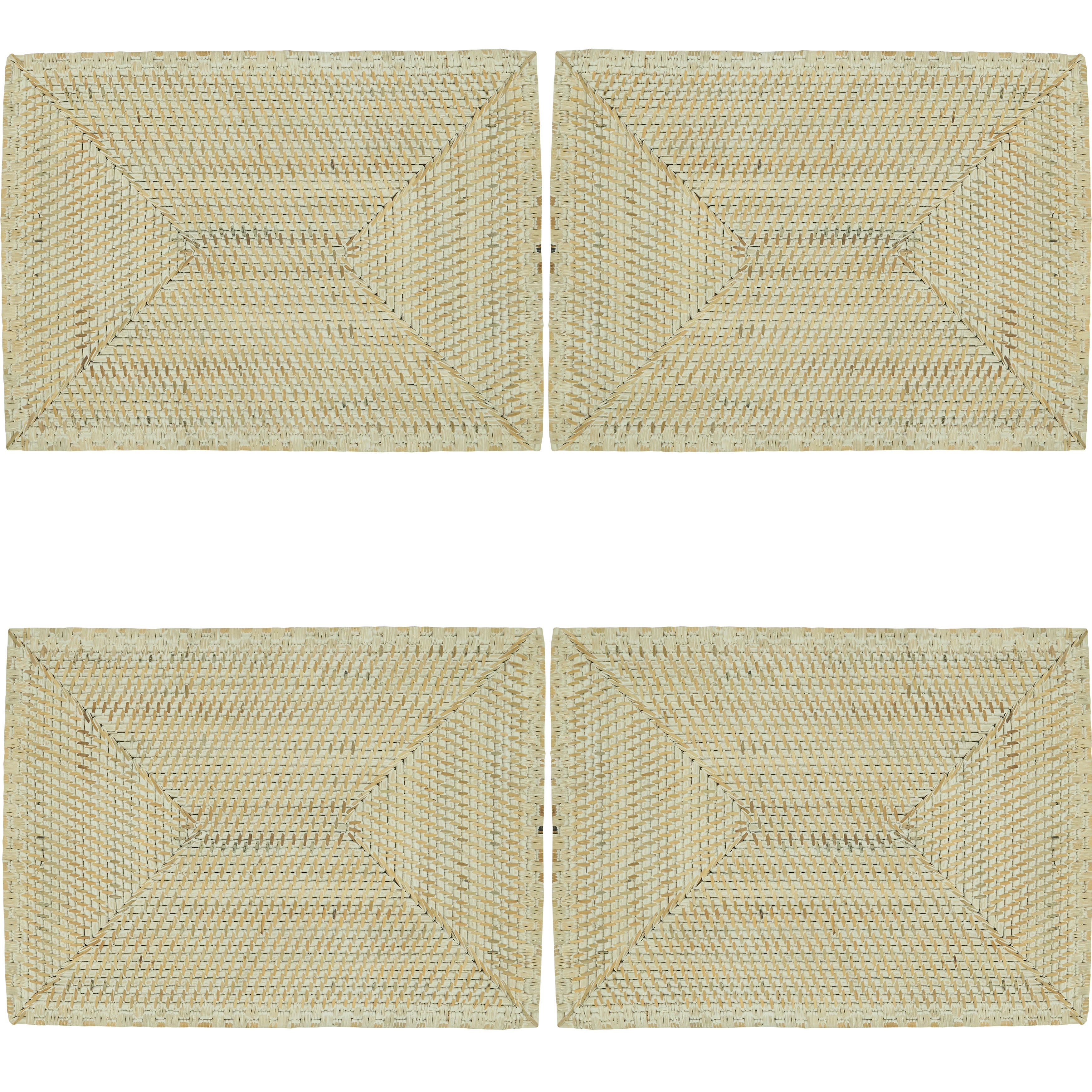 Woven Rattan Placemat, Set of 4