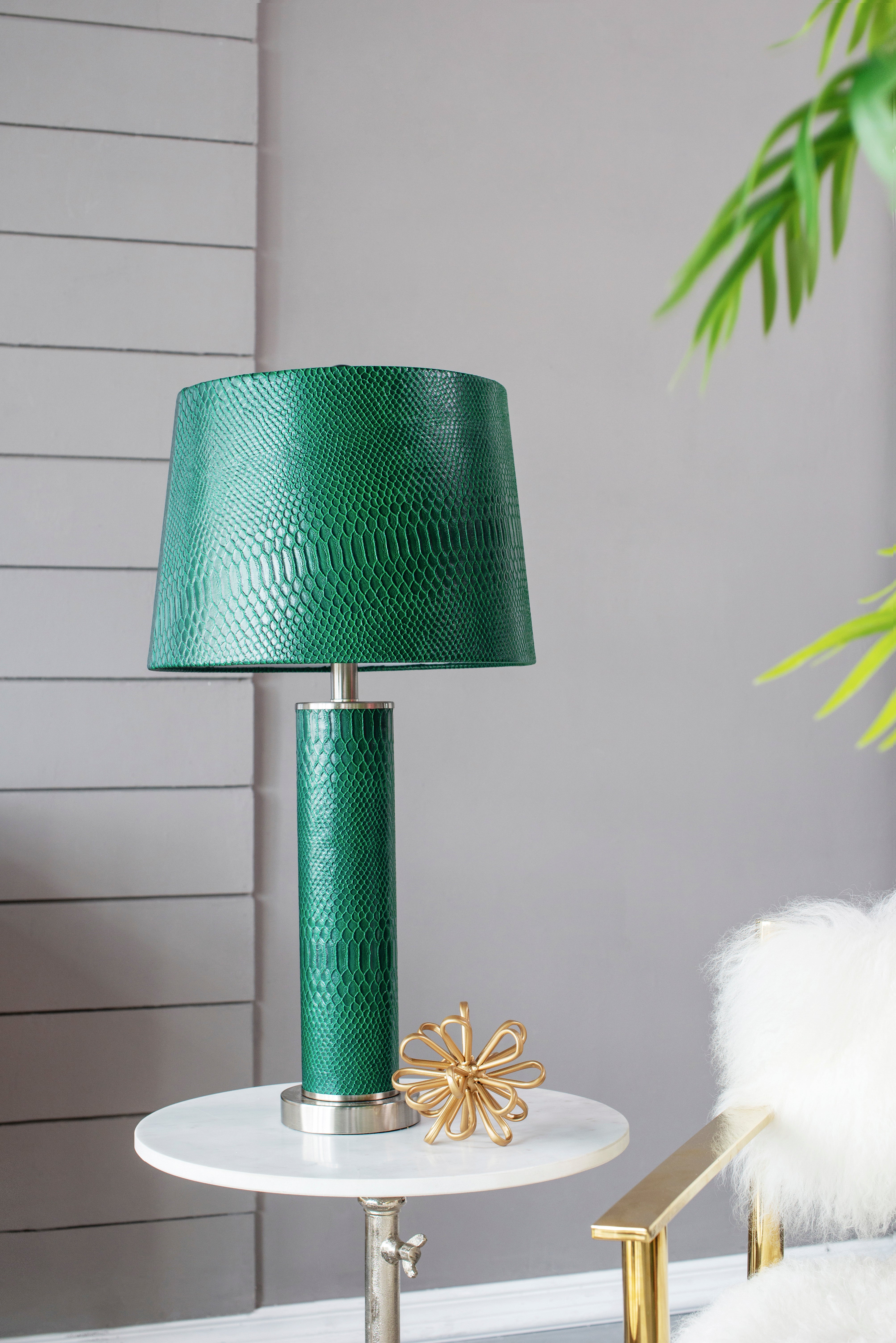 Leather Table Lamp