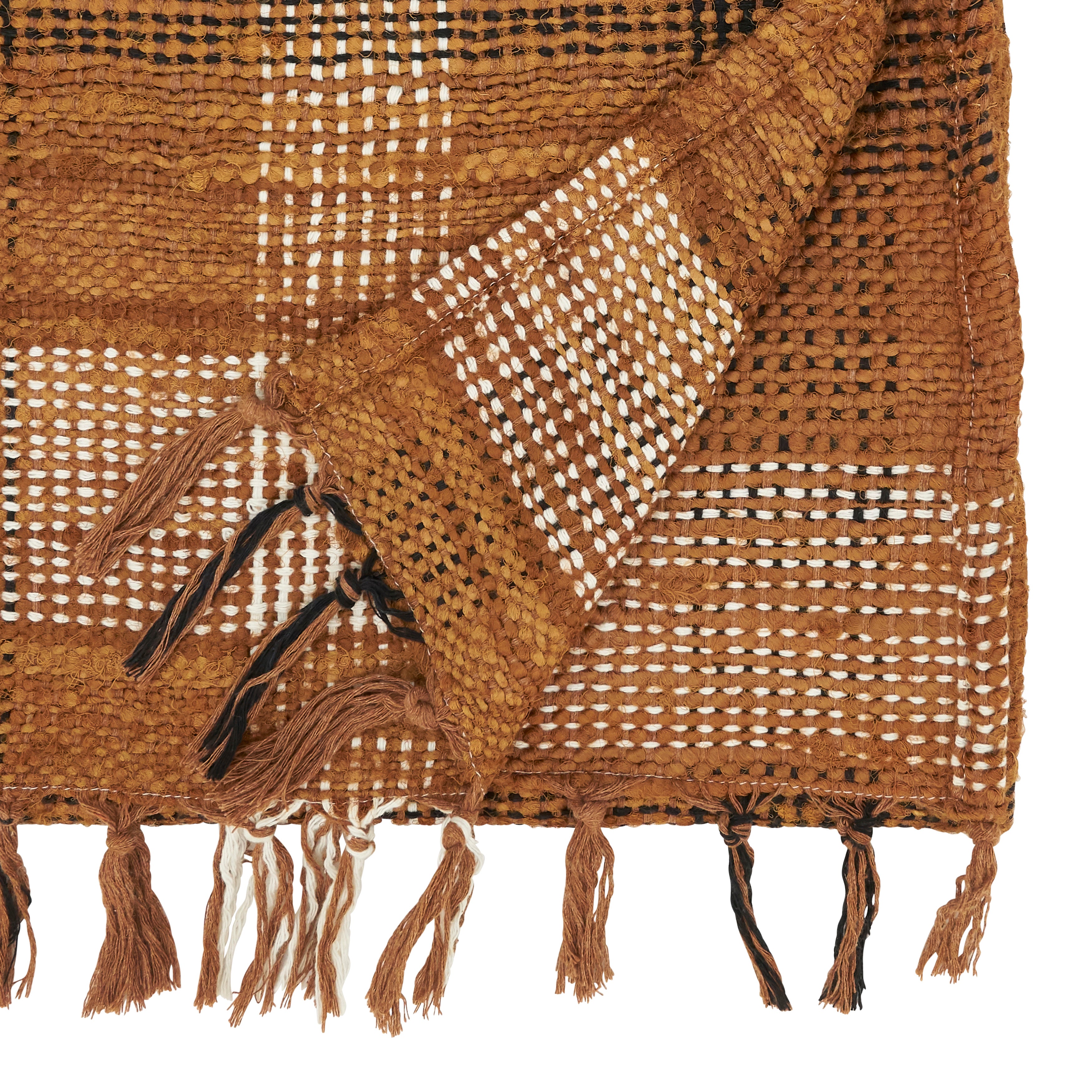 Vintage Rustic Plaid Table Runner