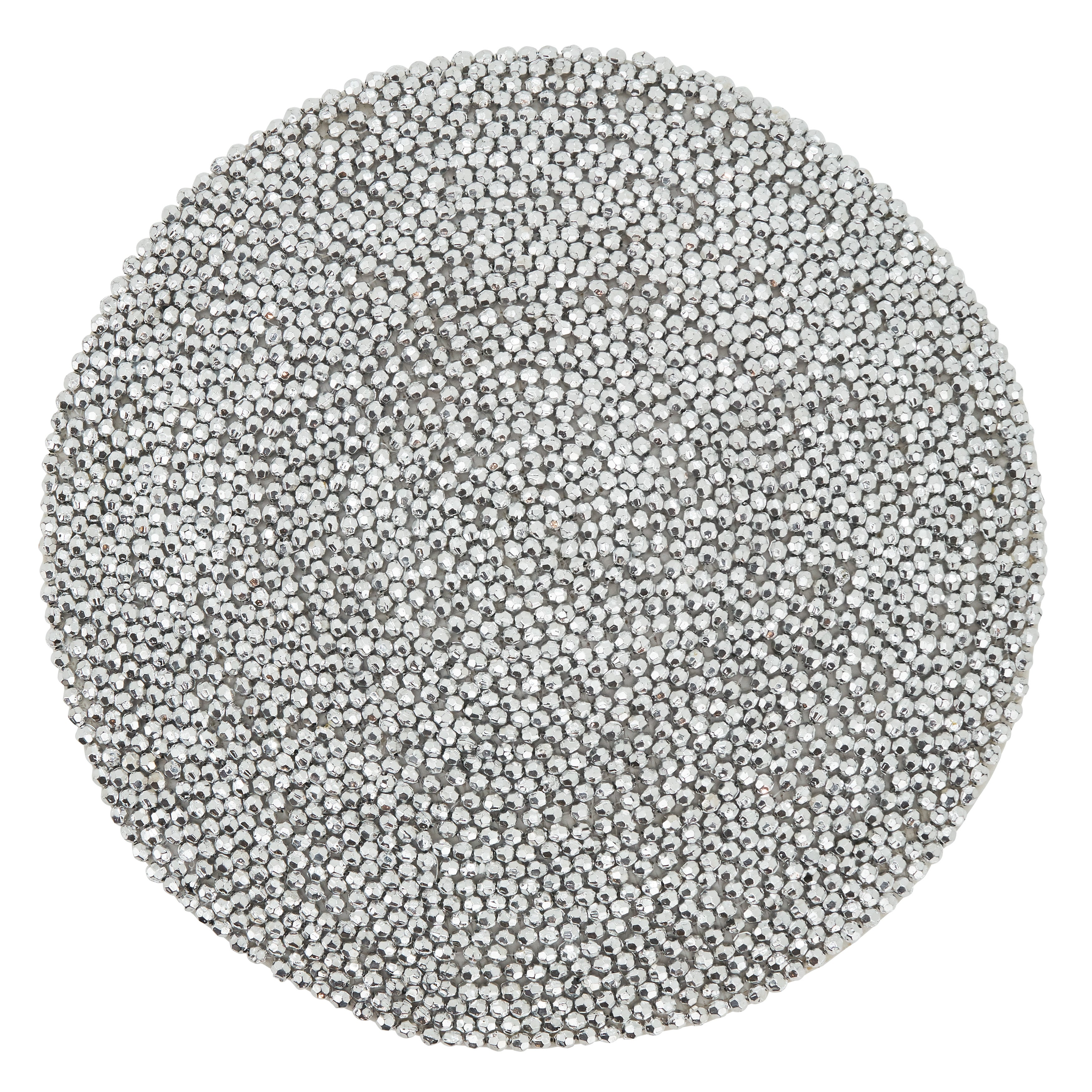 Round Beaded Design Placemat, Set of 4