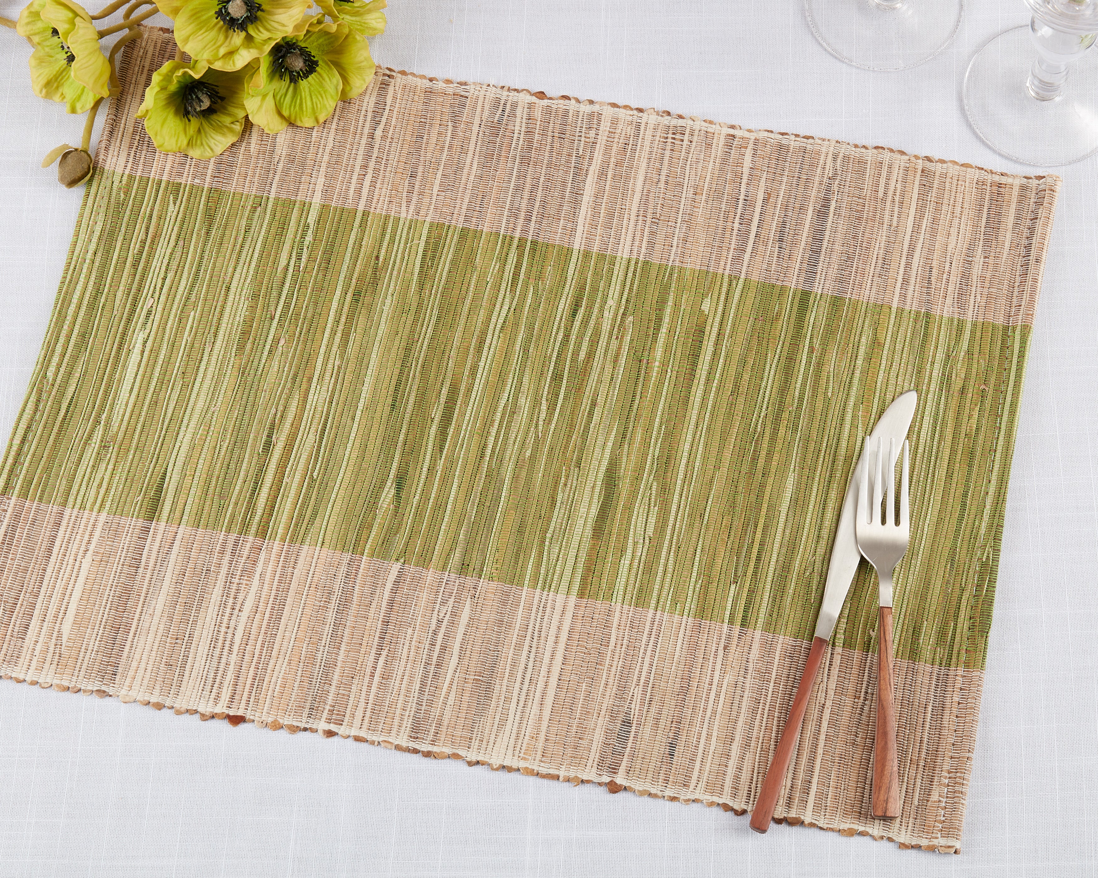 Shimmering Banded Table Placemat, Set of 4