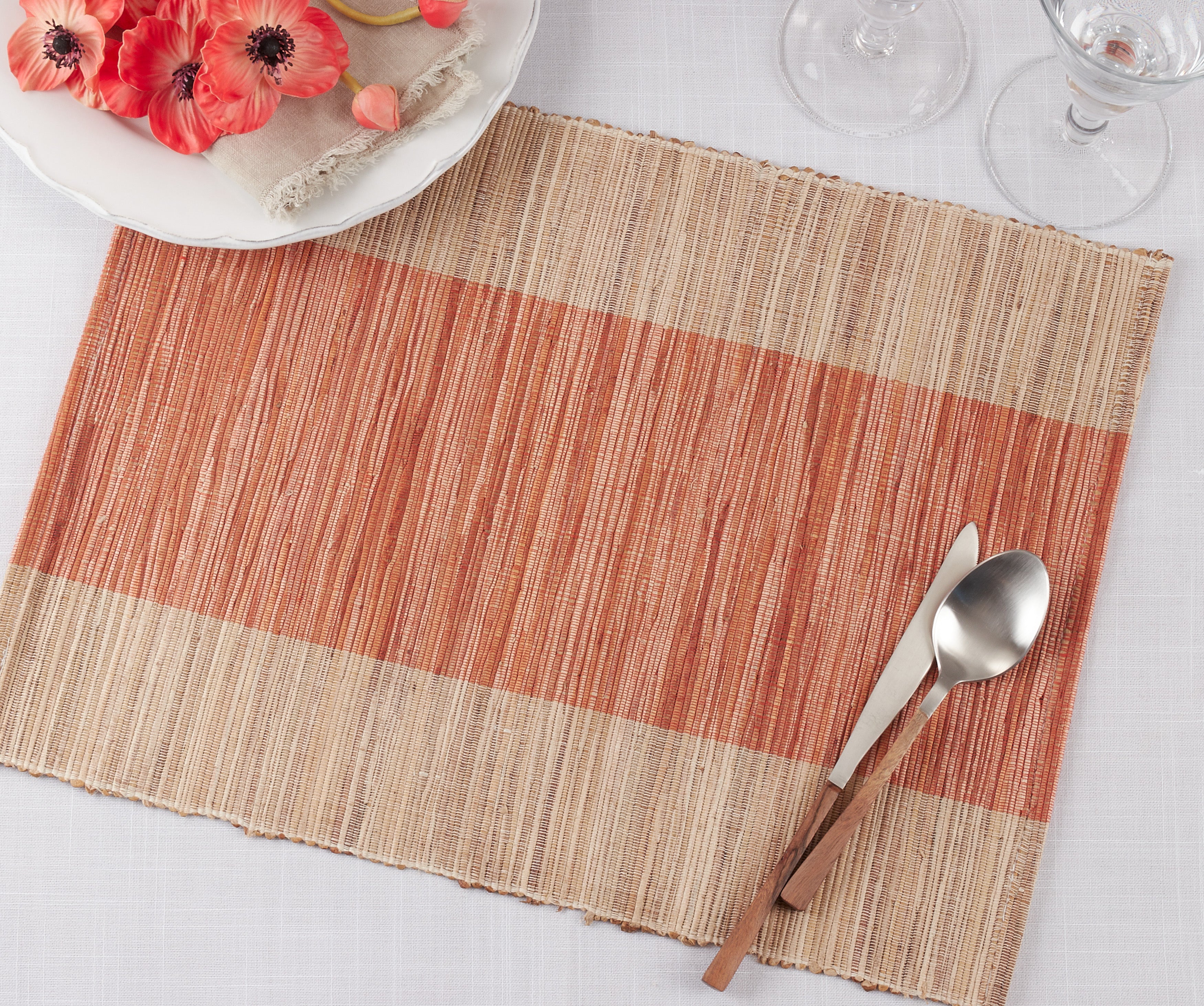 Shimmering Banded Table Placemat, Set of 4