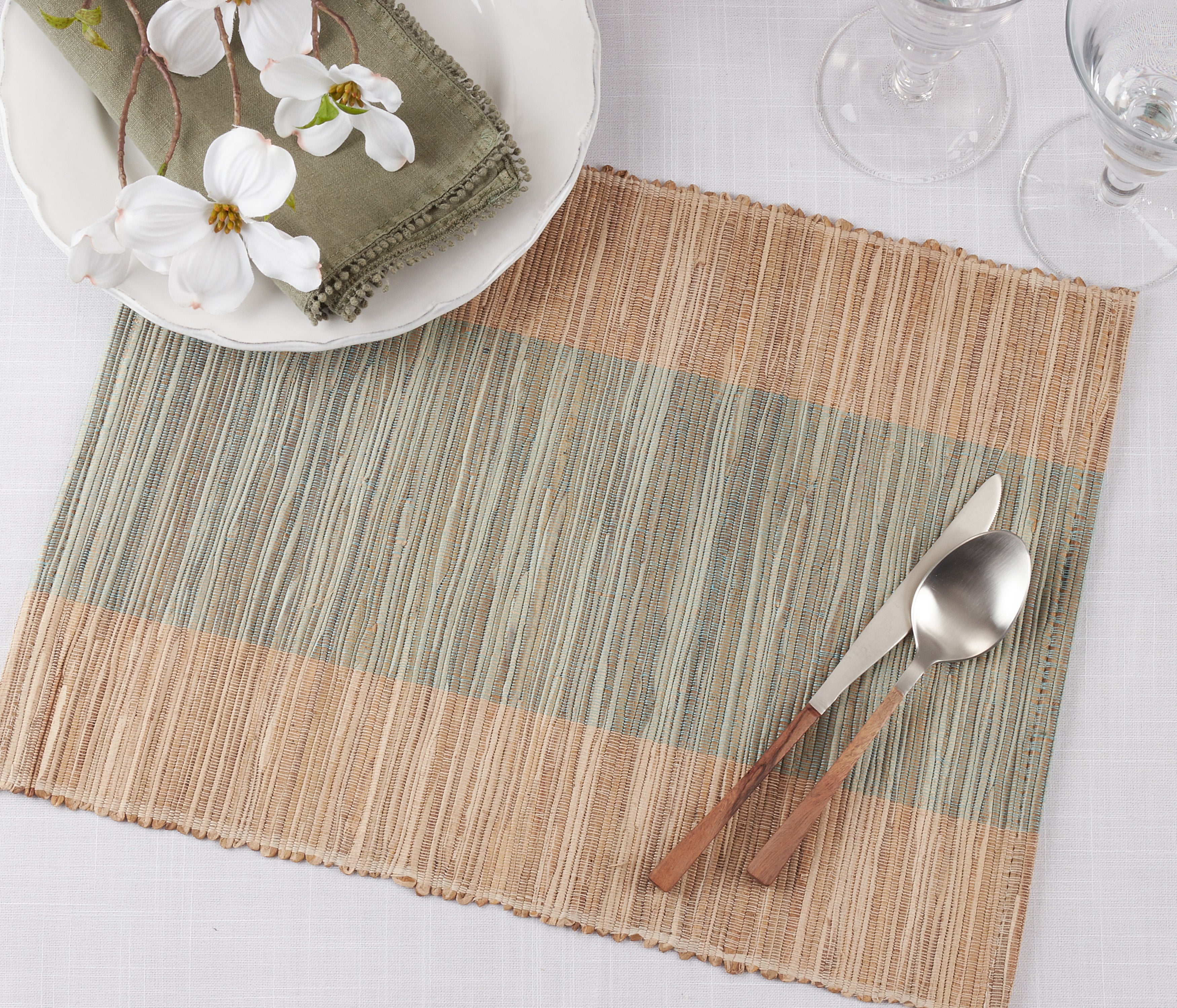 Shimmering Banded Table Placemat, Set of 4