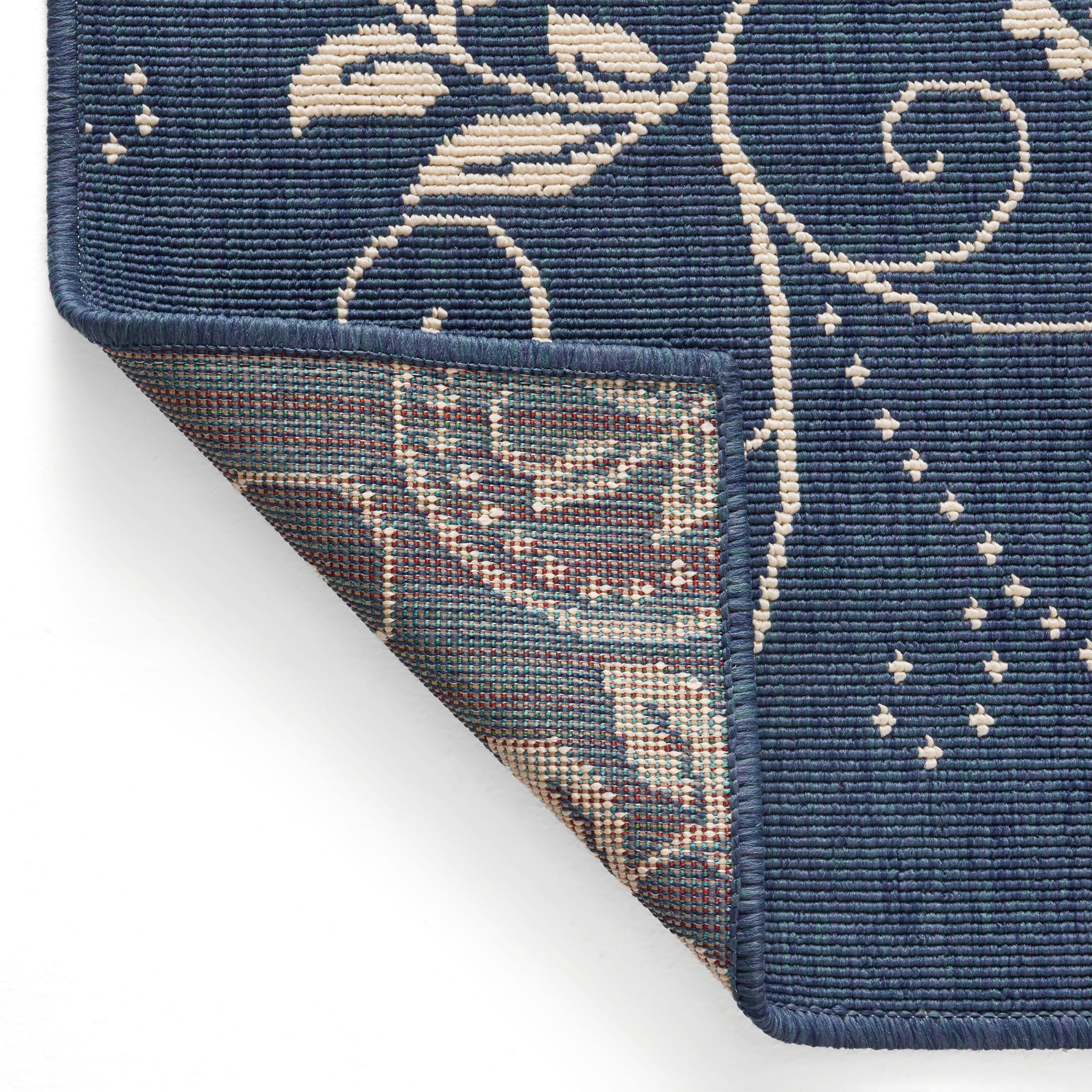 84"x63" Outdoor Rug with Botanical Pattern and Rectangle Shape