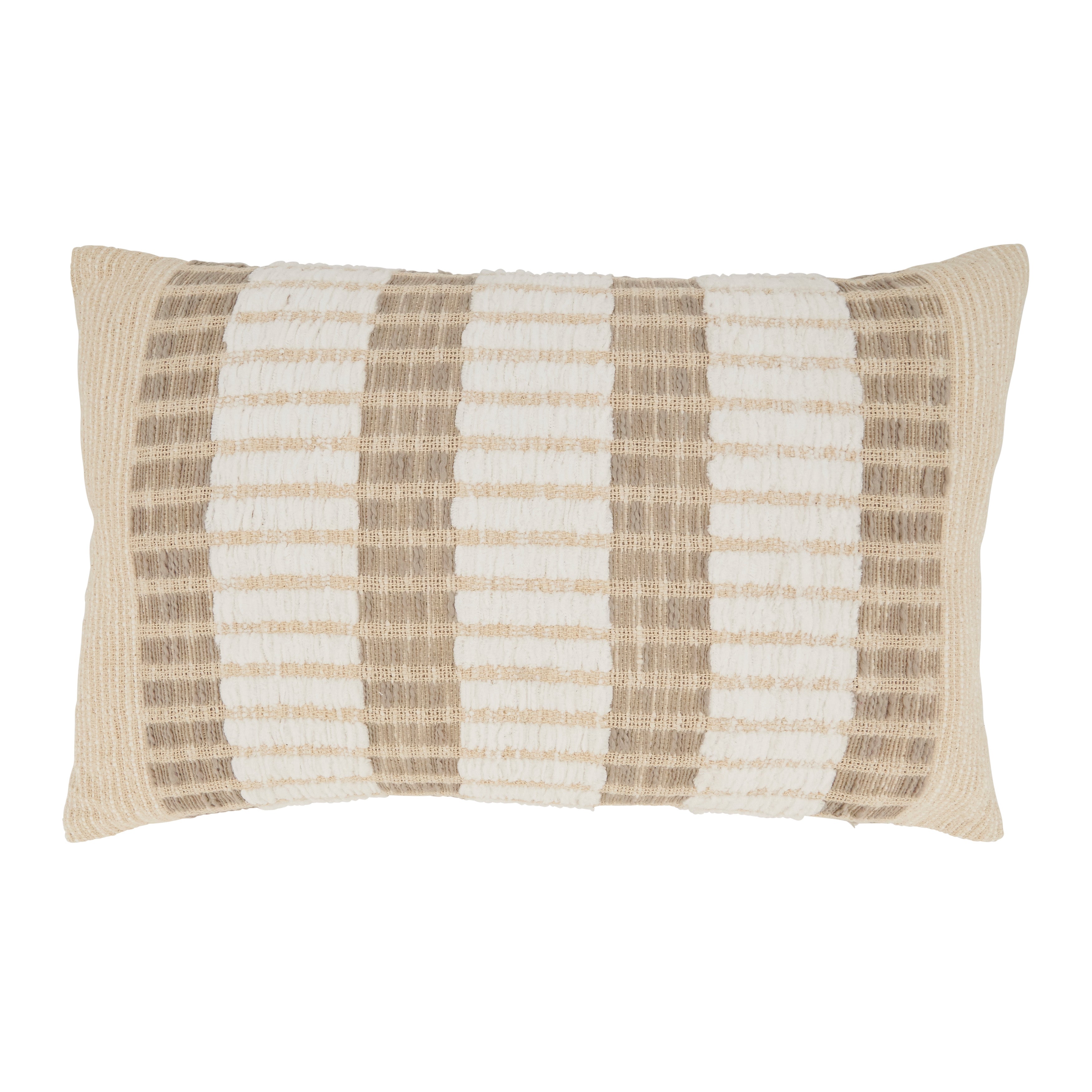 Classic Charm Stripe Poly Filled Throw Pillow