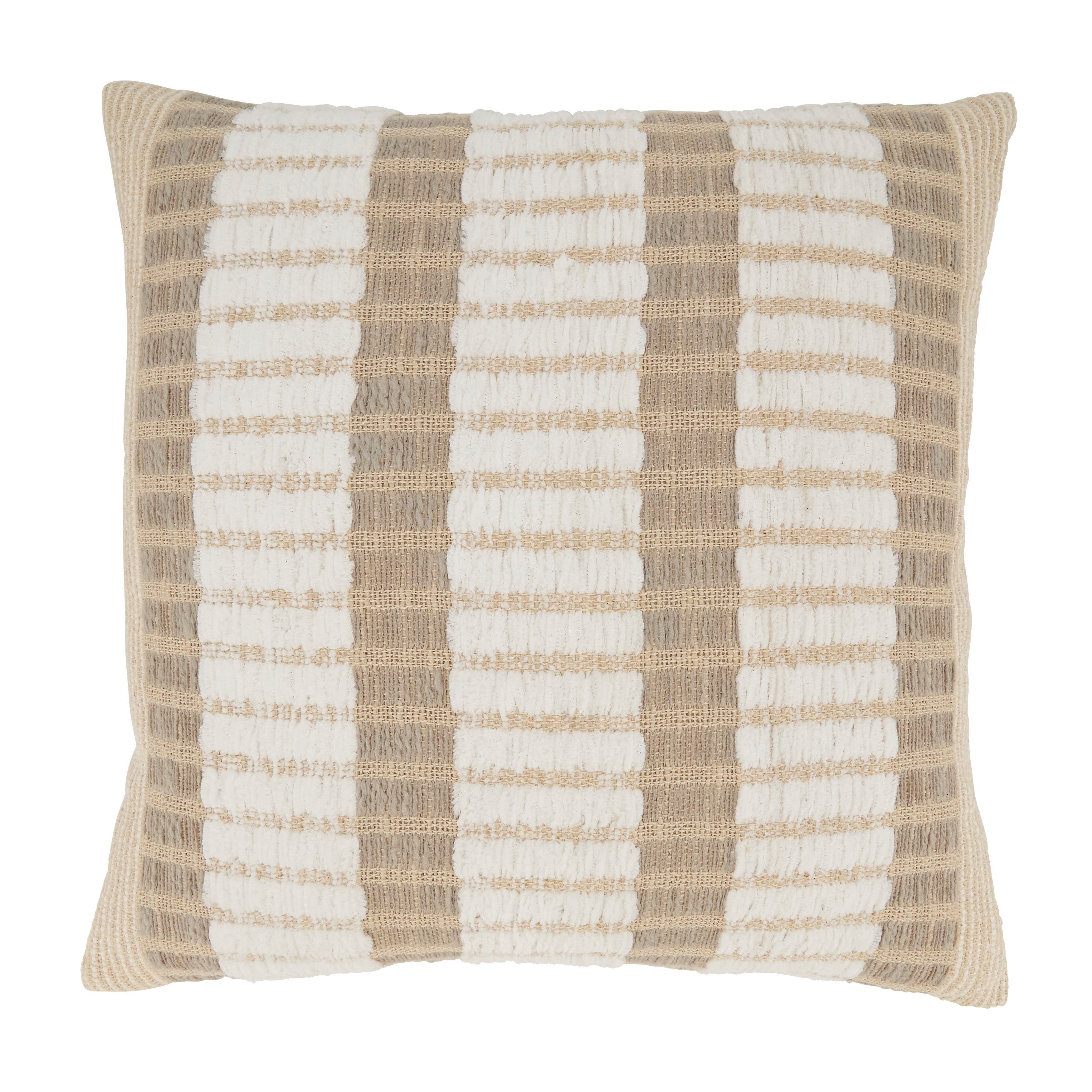 Classic Charm Stripe Poly Filled Throw Pillow