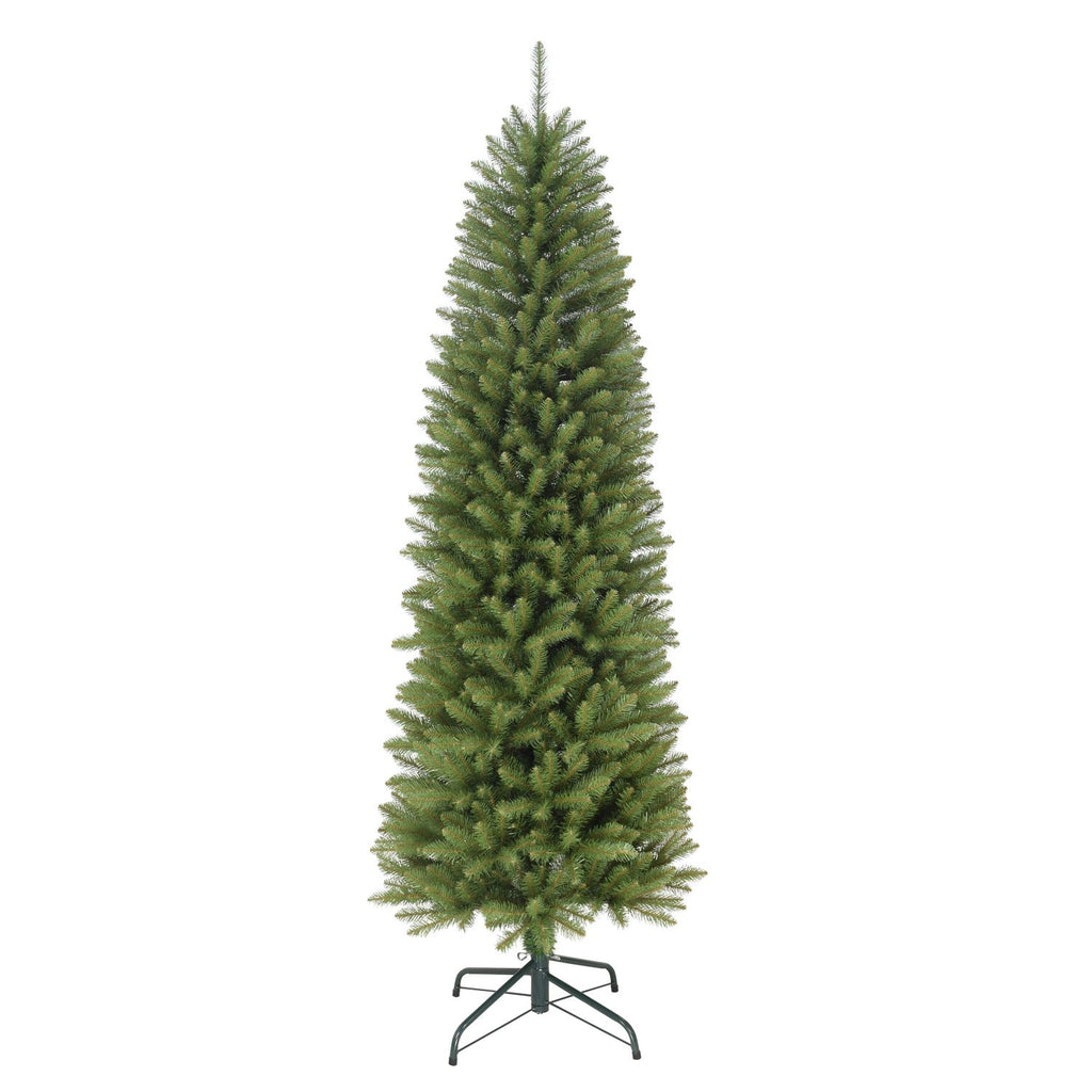 6 ft Fraser Fir Pencil Artificial Christmas Tree with Metal Stand