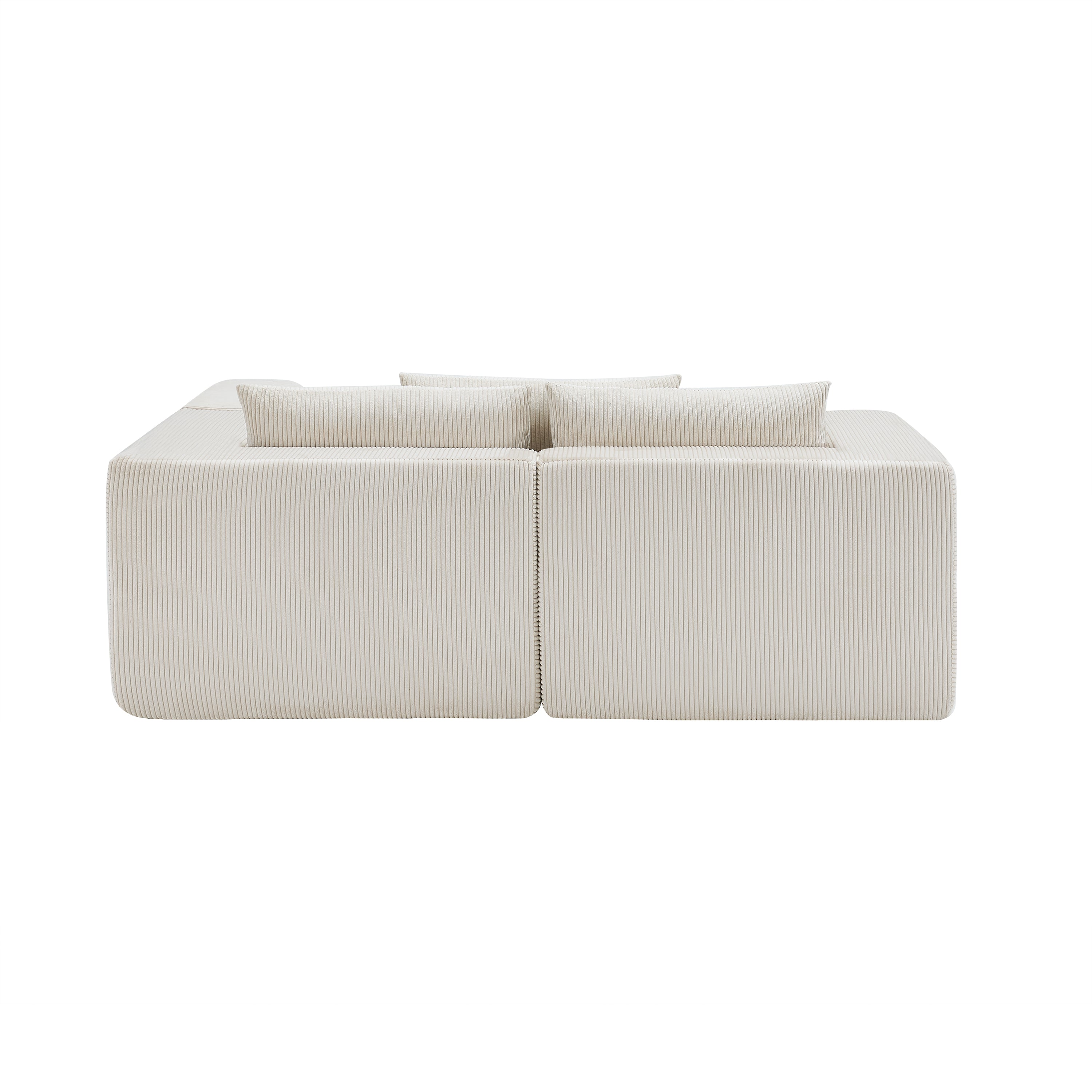 107" Compressed Sectional Sofa