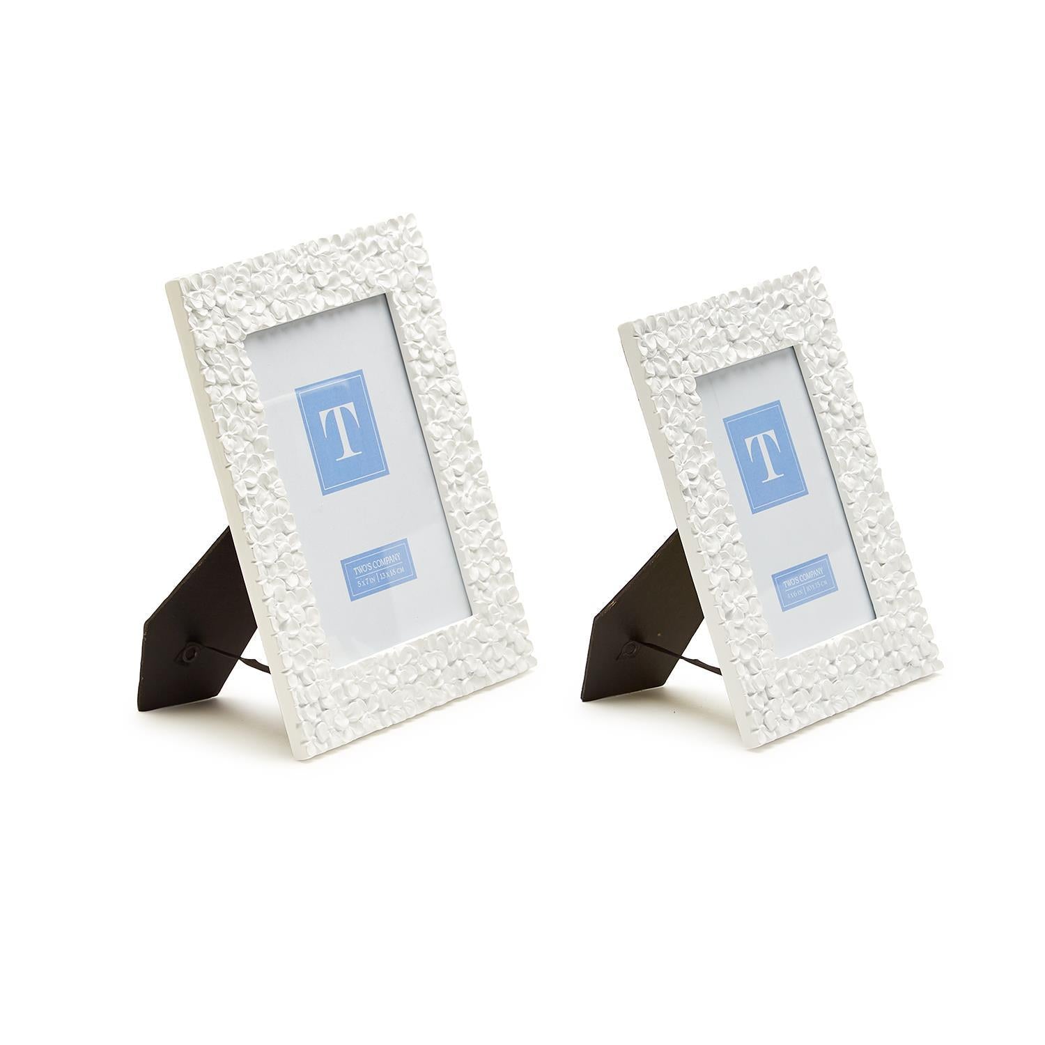 Hydrangea Flower Photo Frame, Set of 2