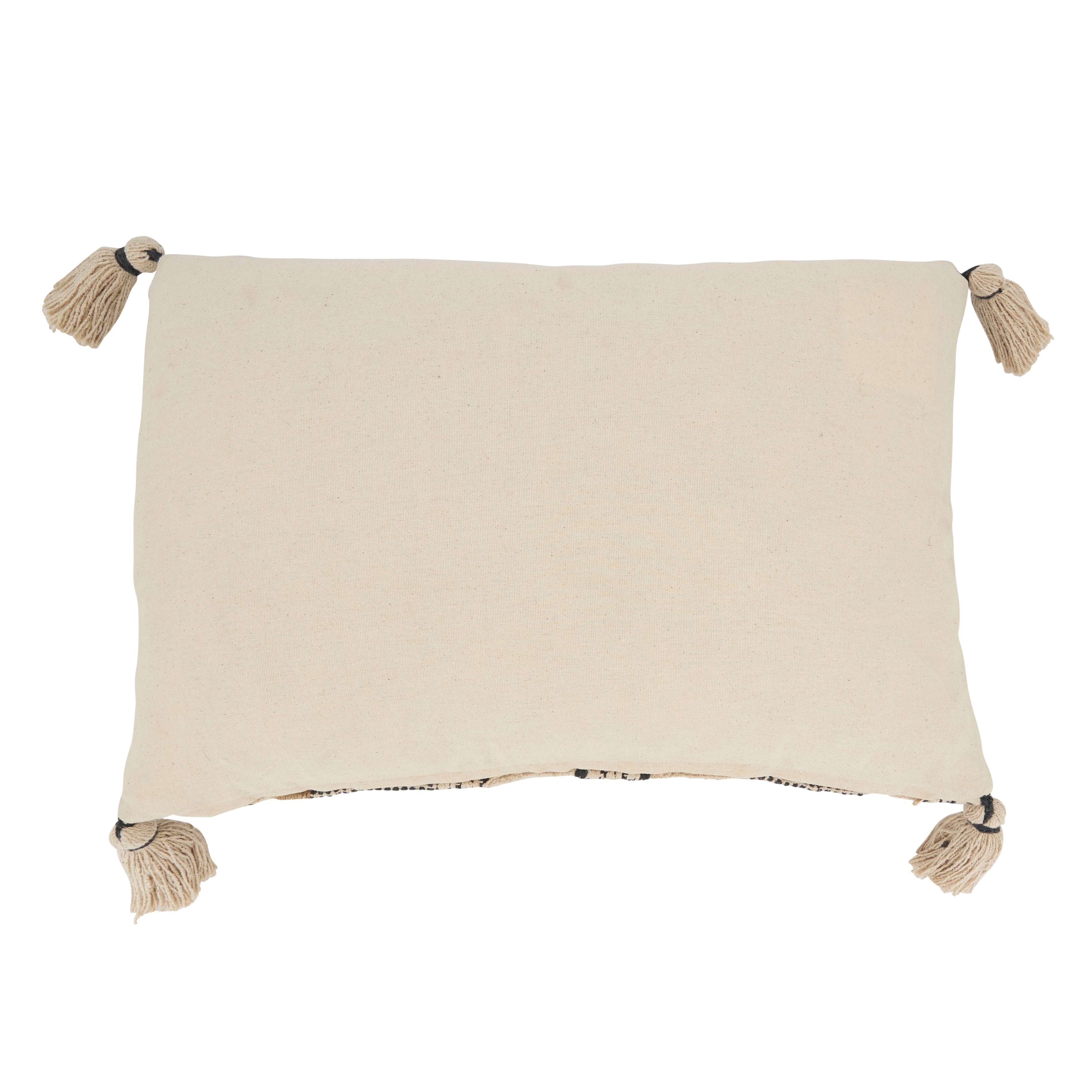 Geometric Harmony Stitch Poly Filled Throw Pillow