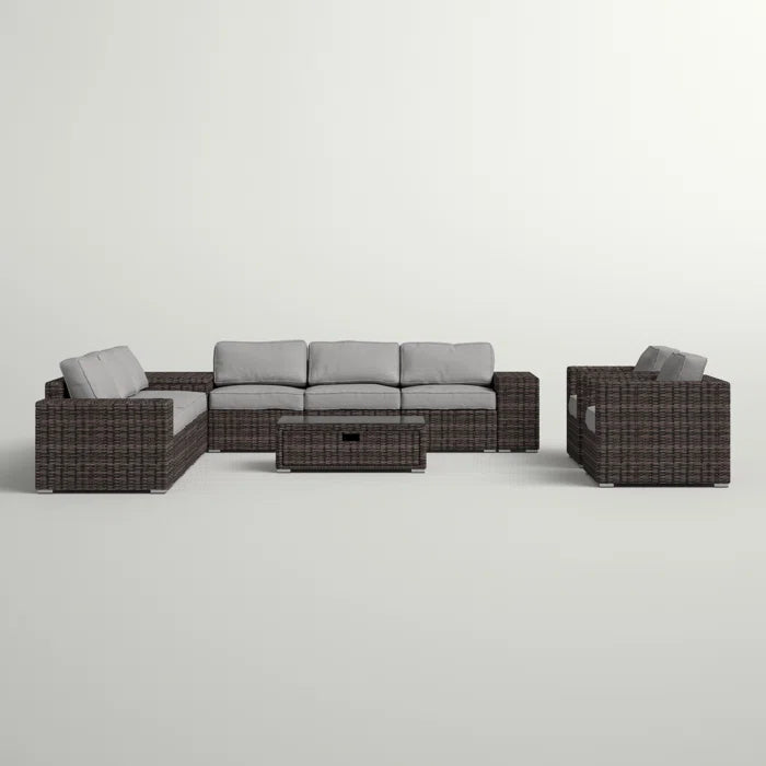 Fully Assembled 8-Person Outdoor Seating Set