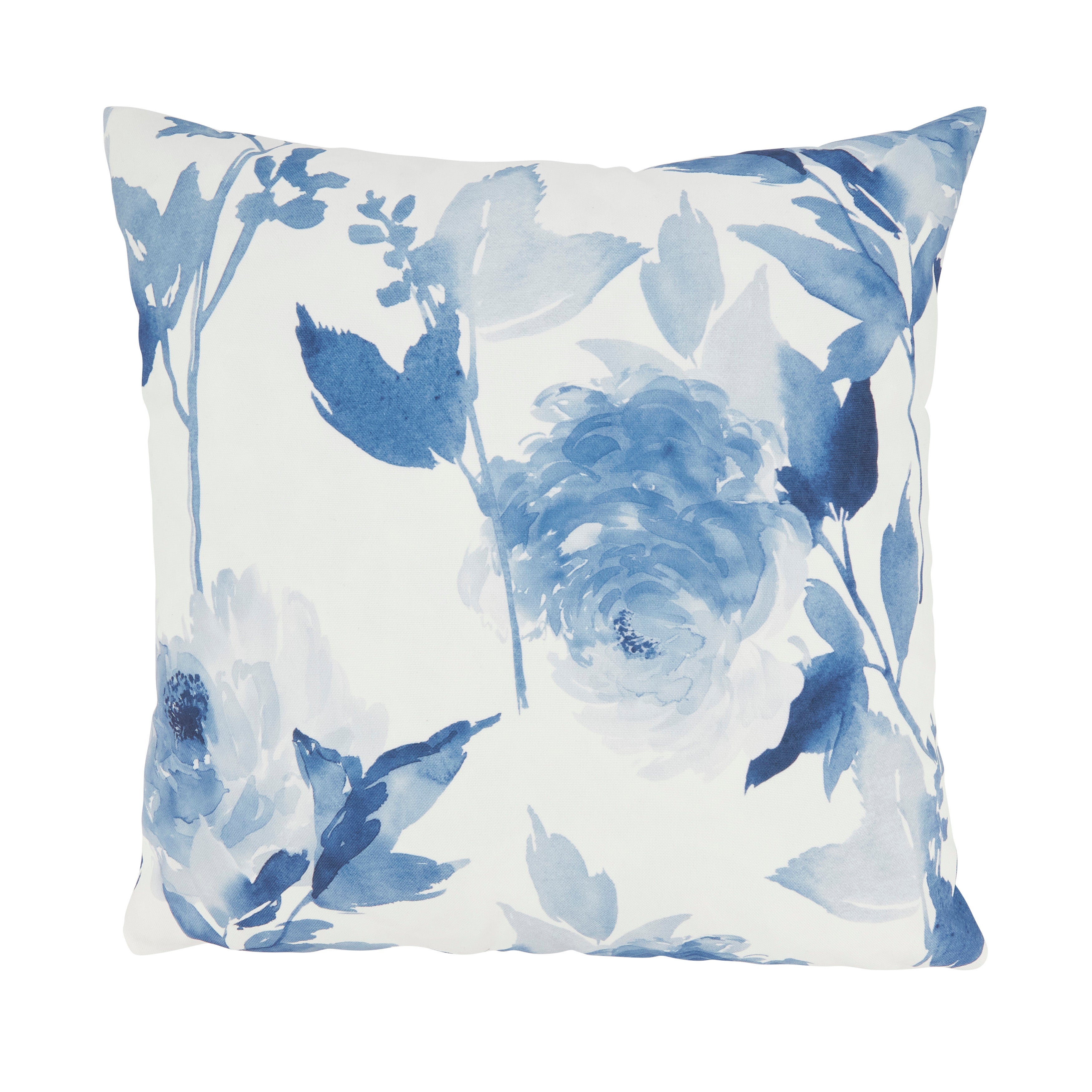 Blossom Breeze Floral Outdoor Polyester Filled Throw Pillow