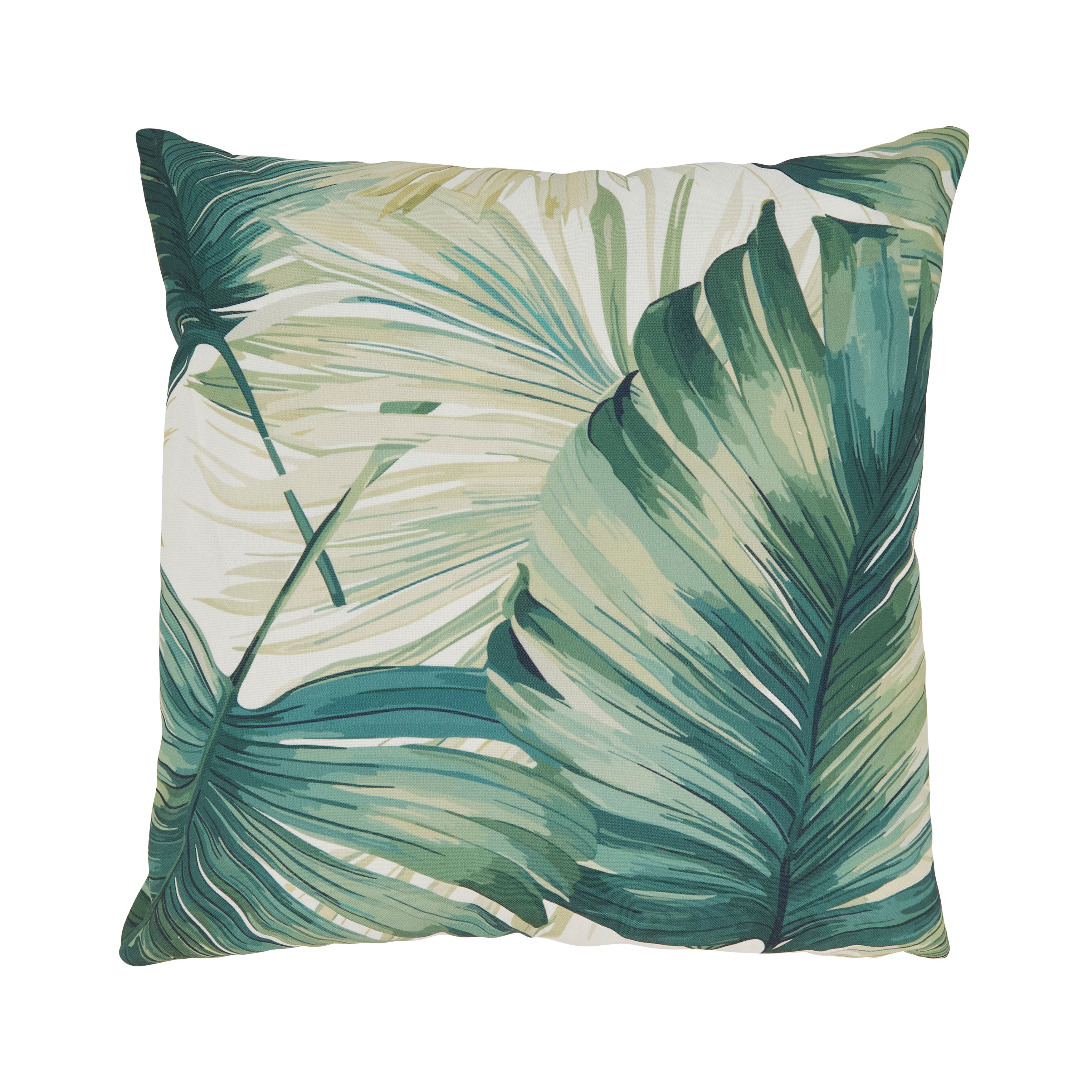 monstera leaf pillow Monstera Paradise Outdoor Poly Filled Throw Pillow