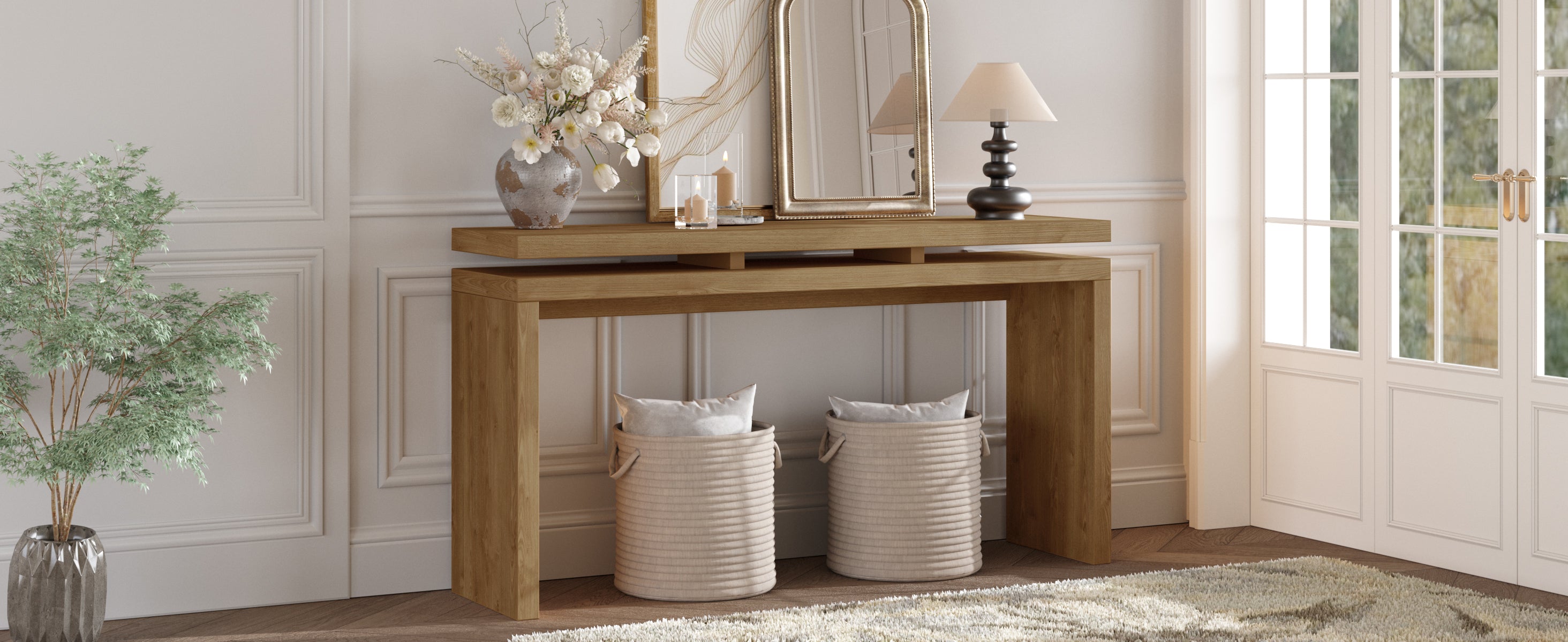 60'' Farmhouse Console Table