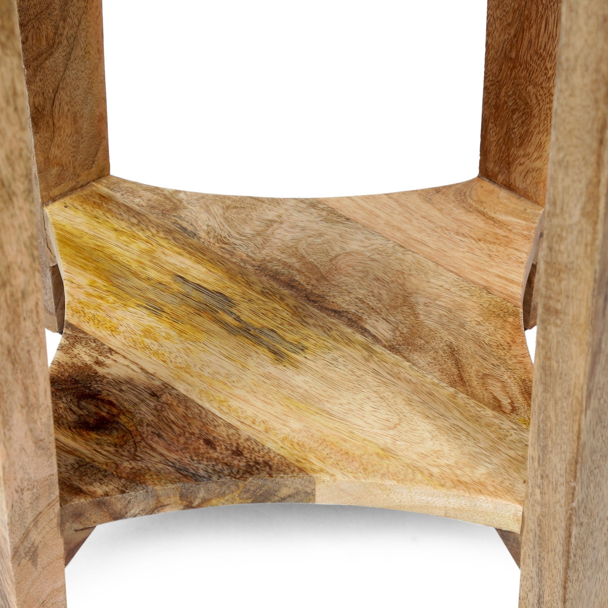 24" Wood Side Table with Open Shelf - Side Tables