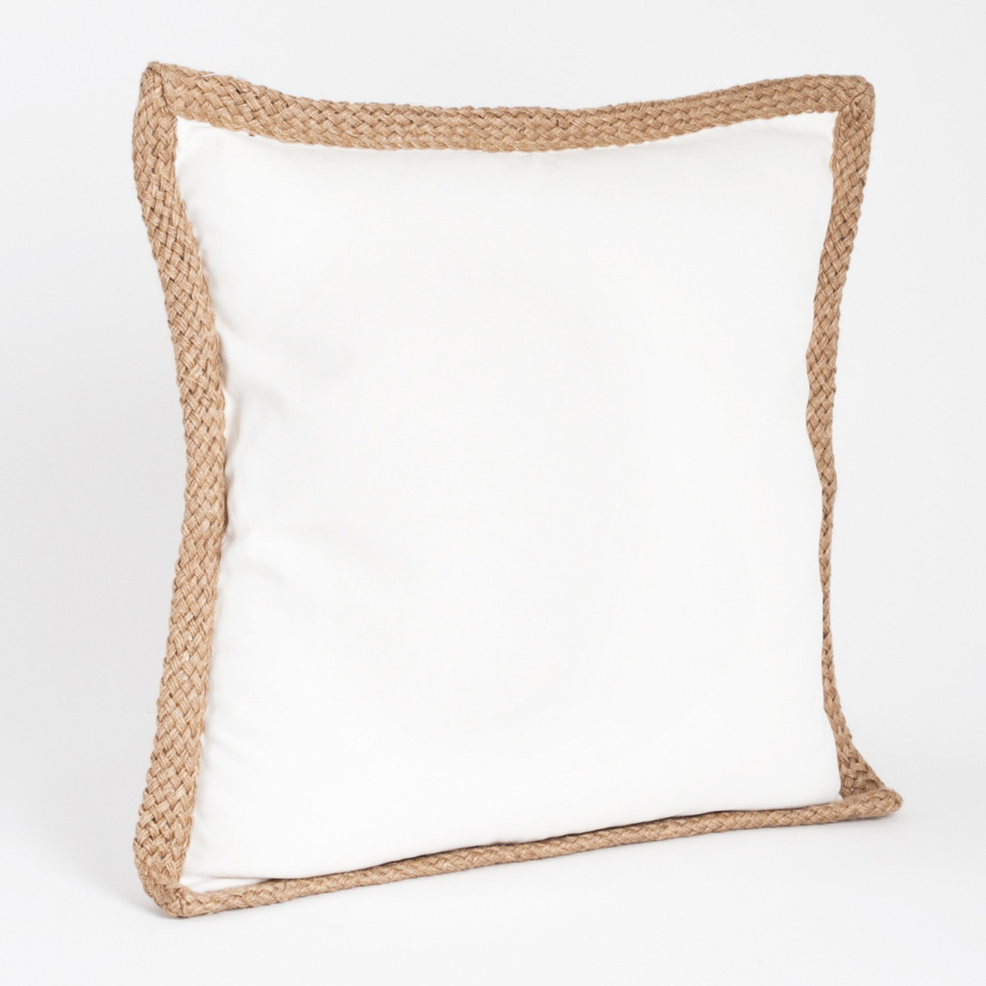 Jute-Braided Down Filled Throw Pillow