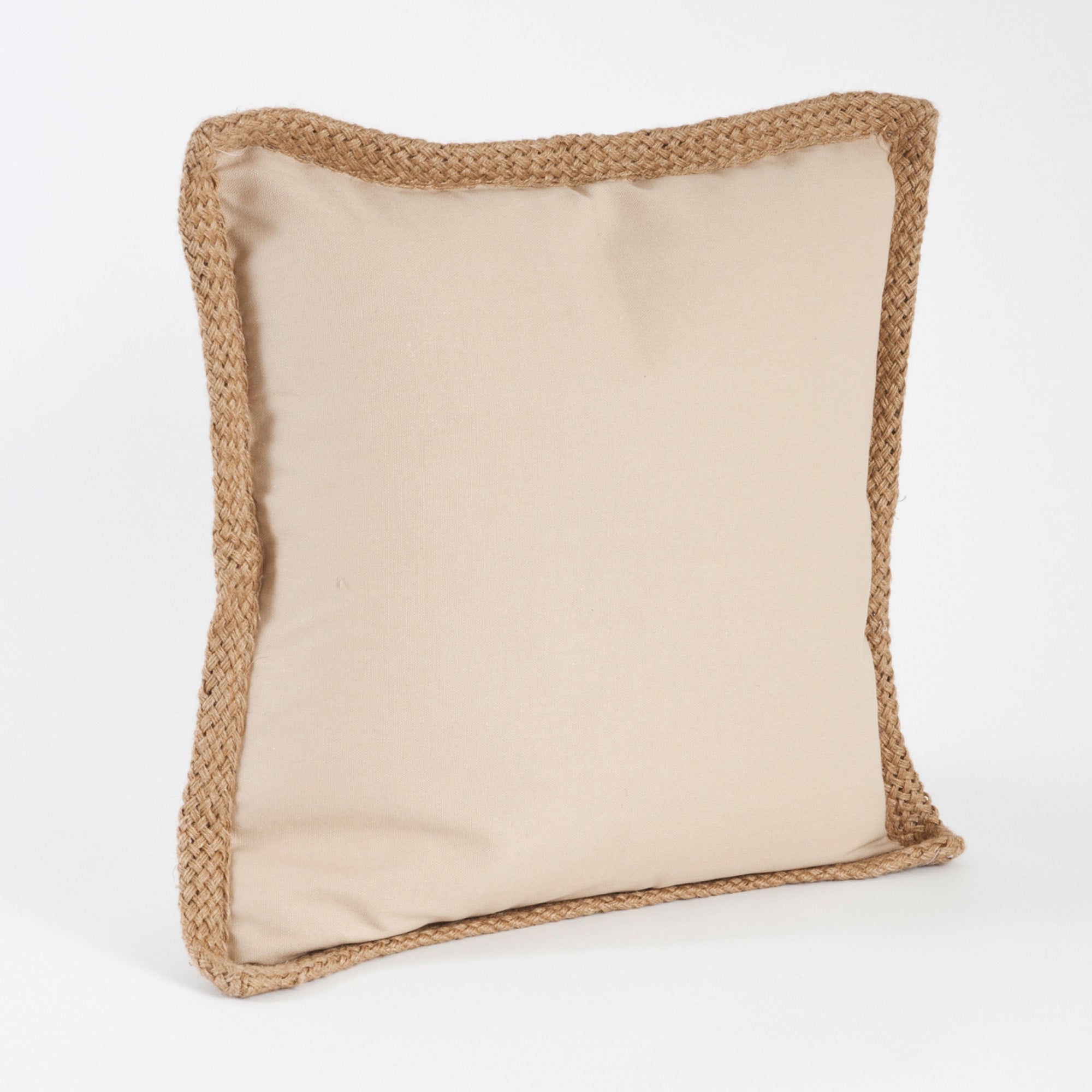 Jute-Braided Down Filled Throw Pillow