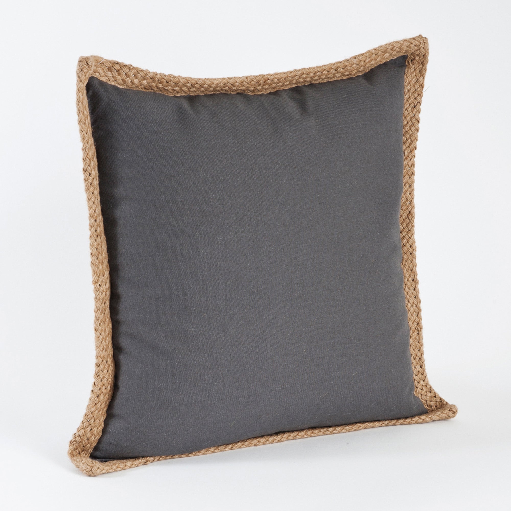 Jute-Braided Down Filled Throw Pillow