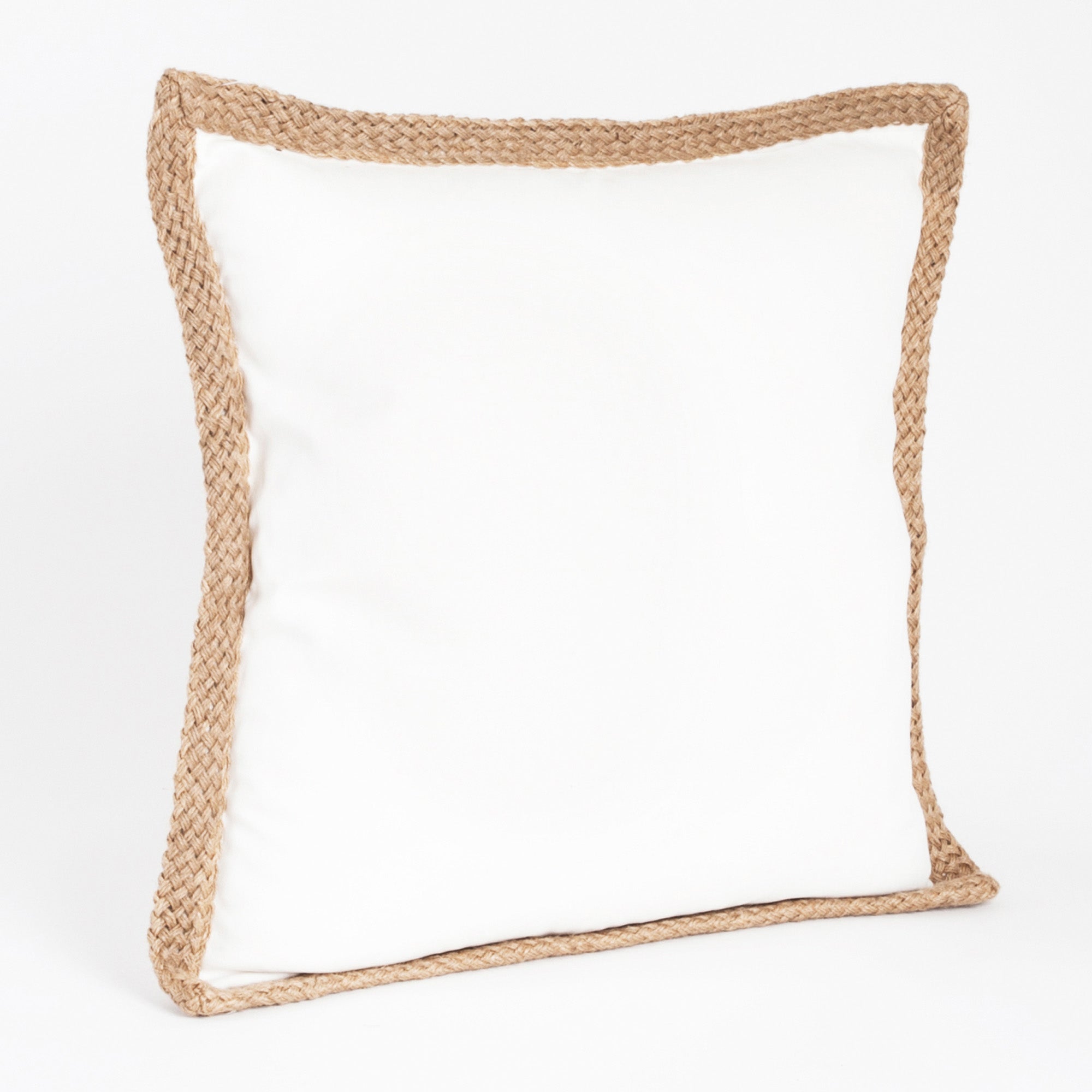 Jute-Braided Down Filled Throw Pillow