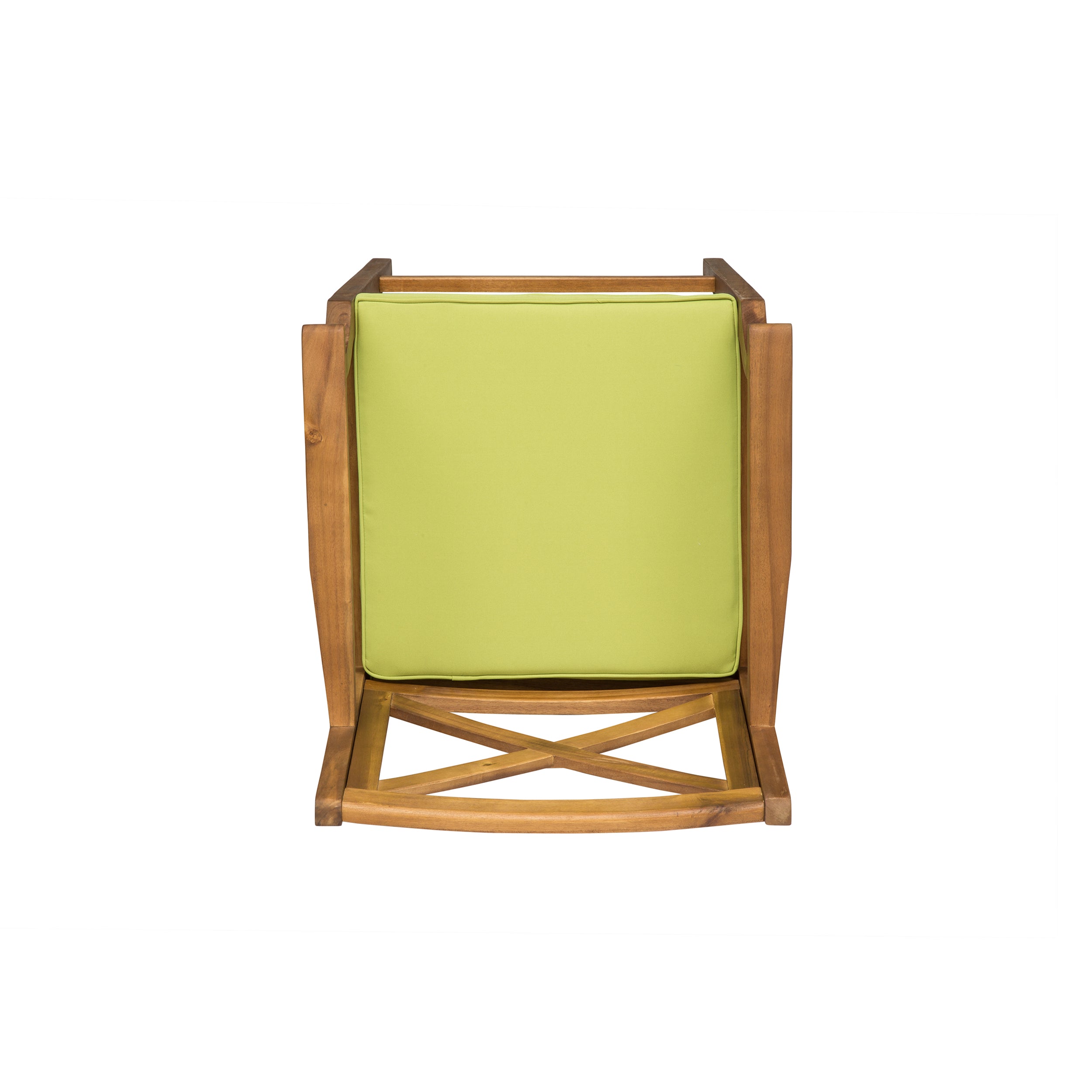 Perla Outdoor Acacia Wood Barstools, Set of 2