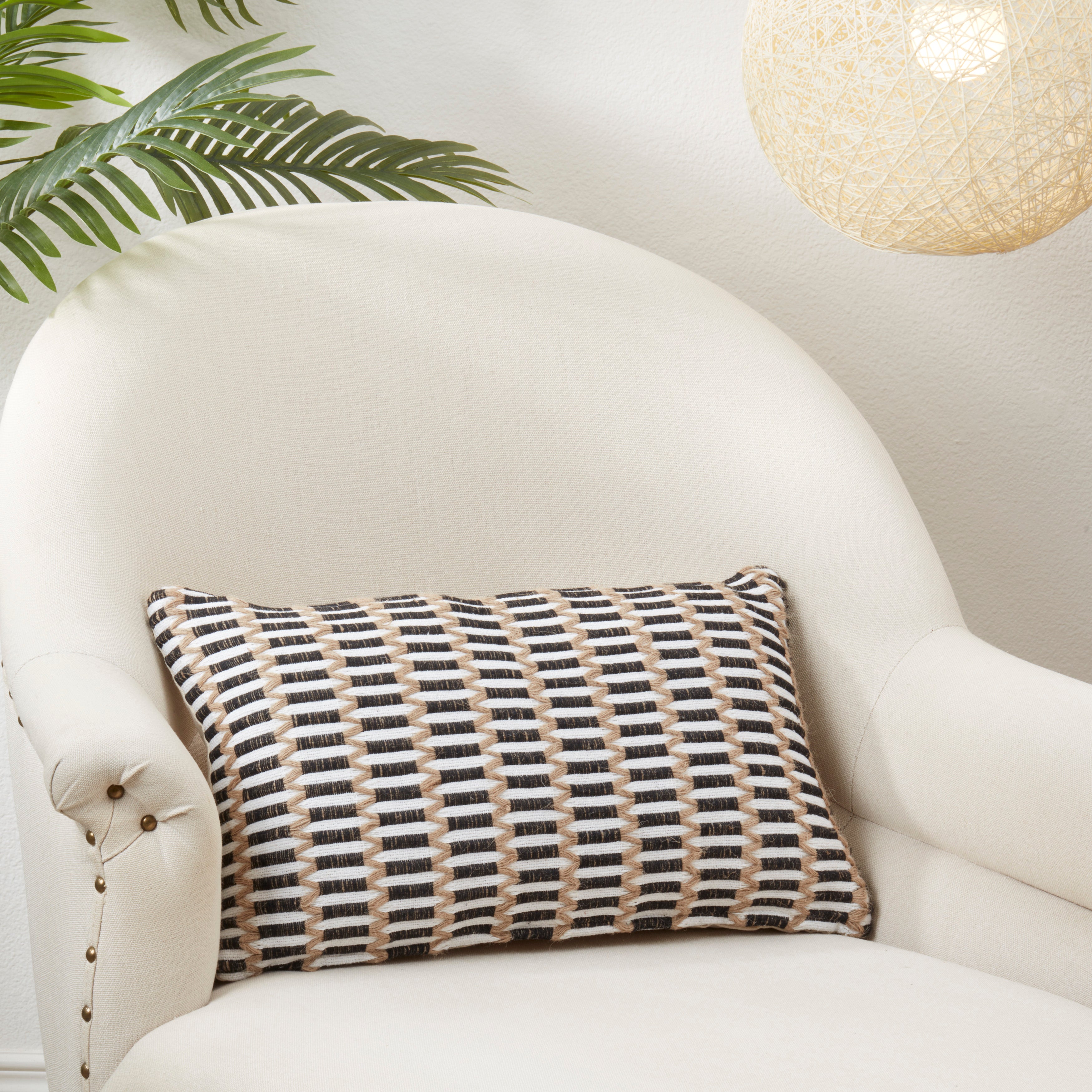 Textured Weave Poly Filled Throw Pillow