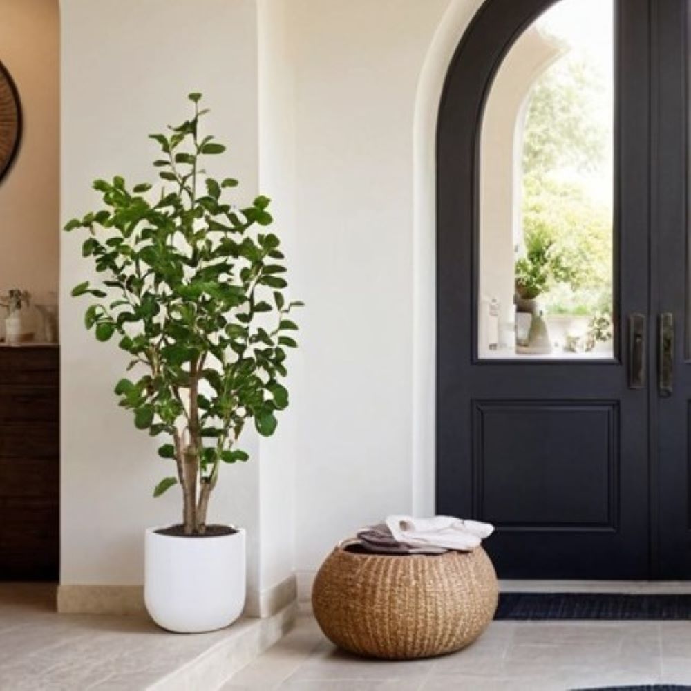 Faux Potted Eucalyptus Tree, 4 ft