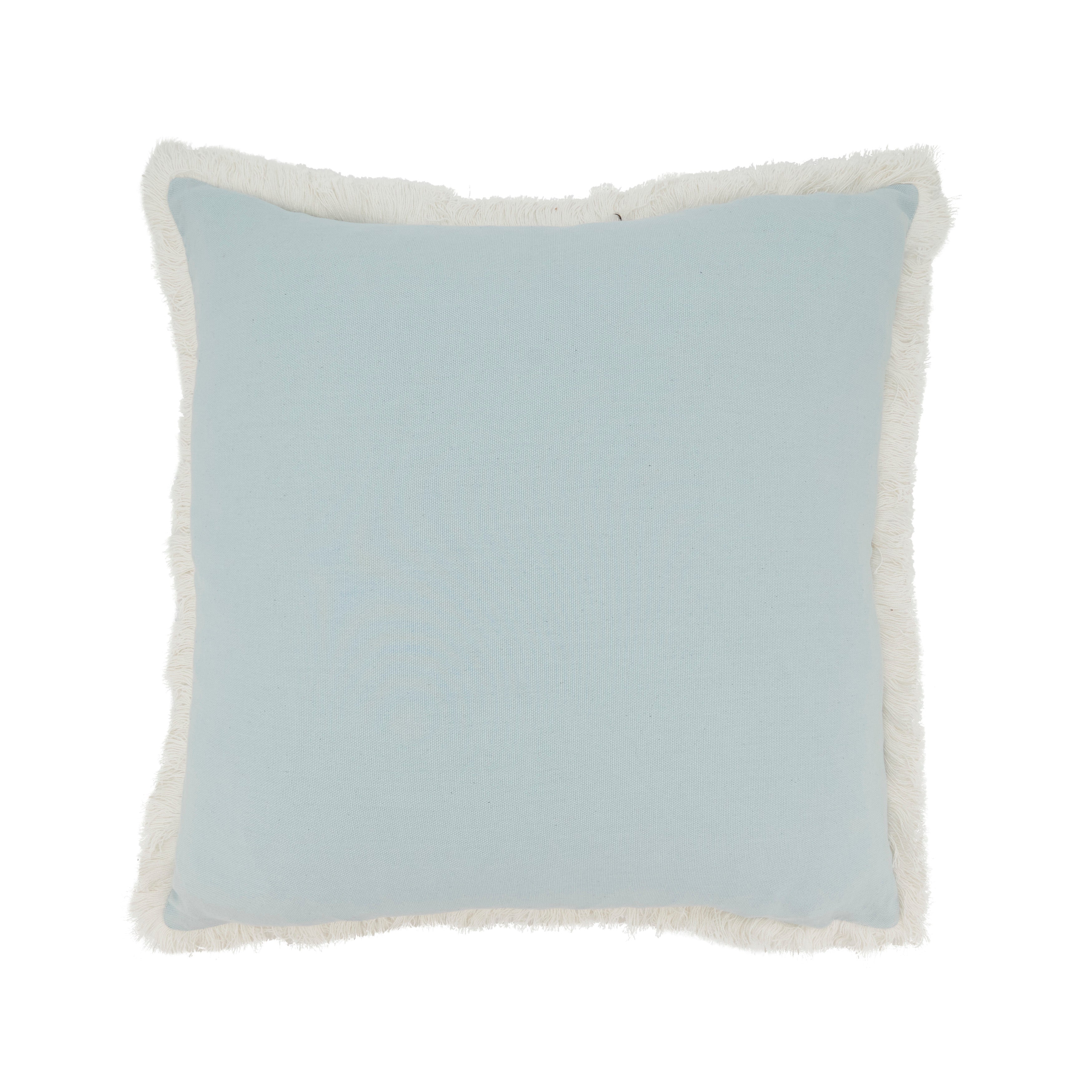Elegant Embroidered Floral Pillow