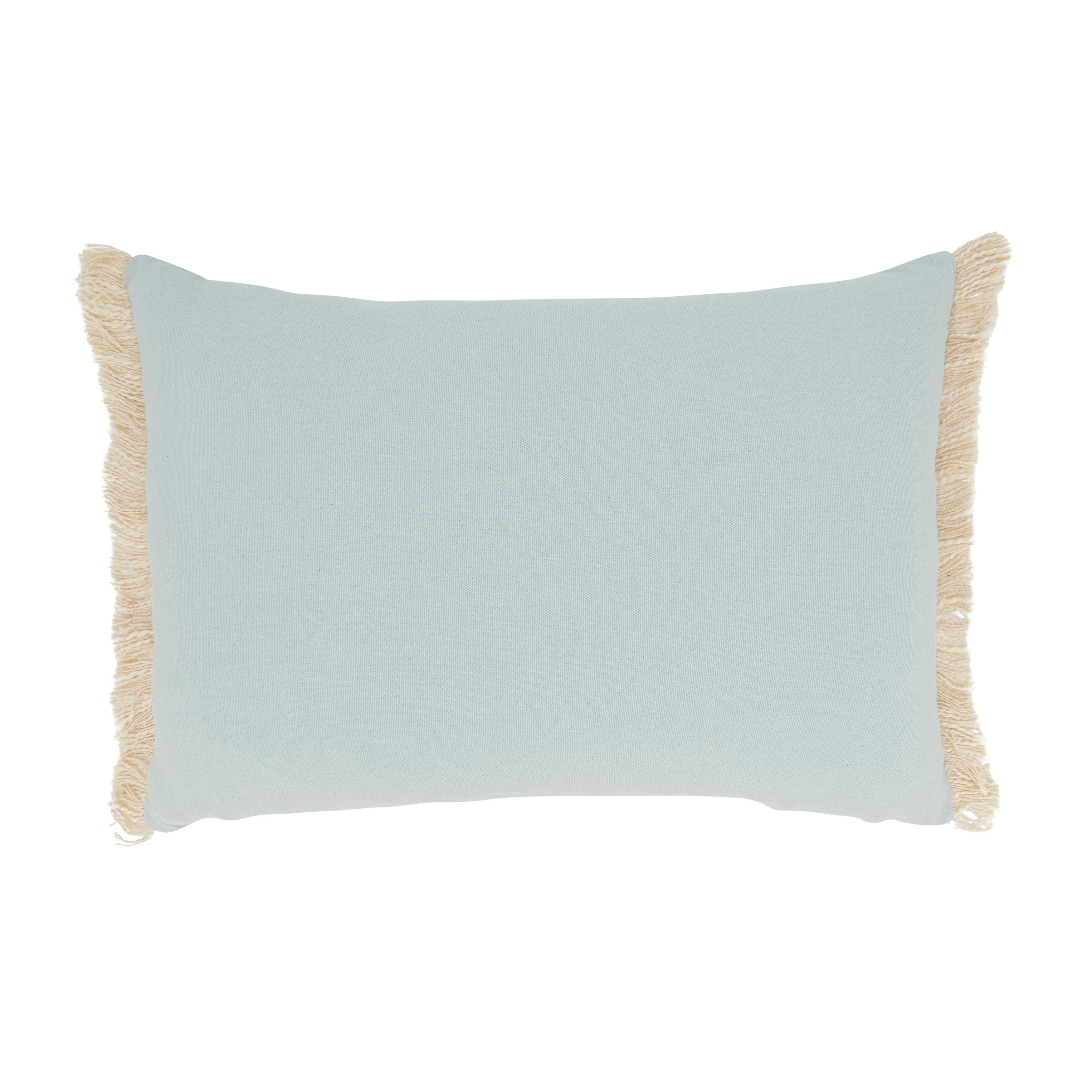 Delicate Embroidered Floral Pillow