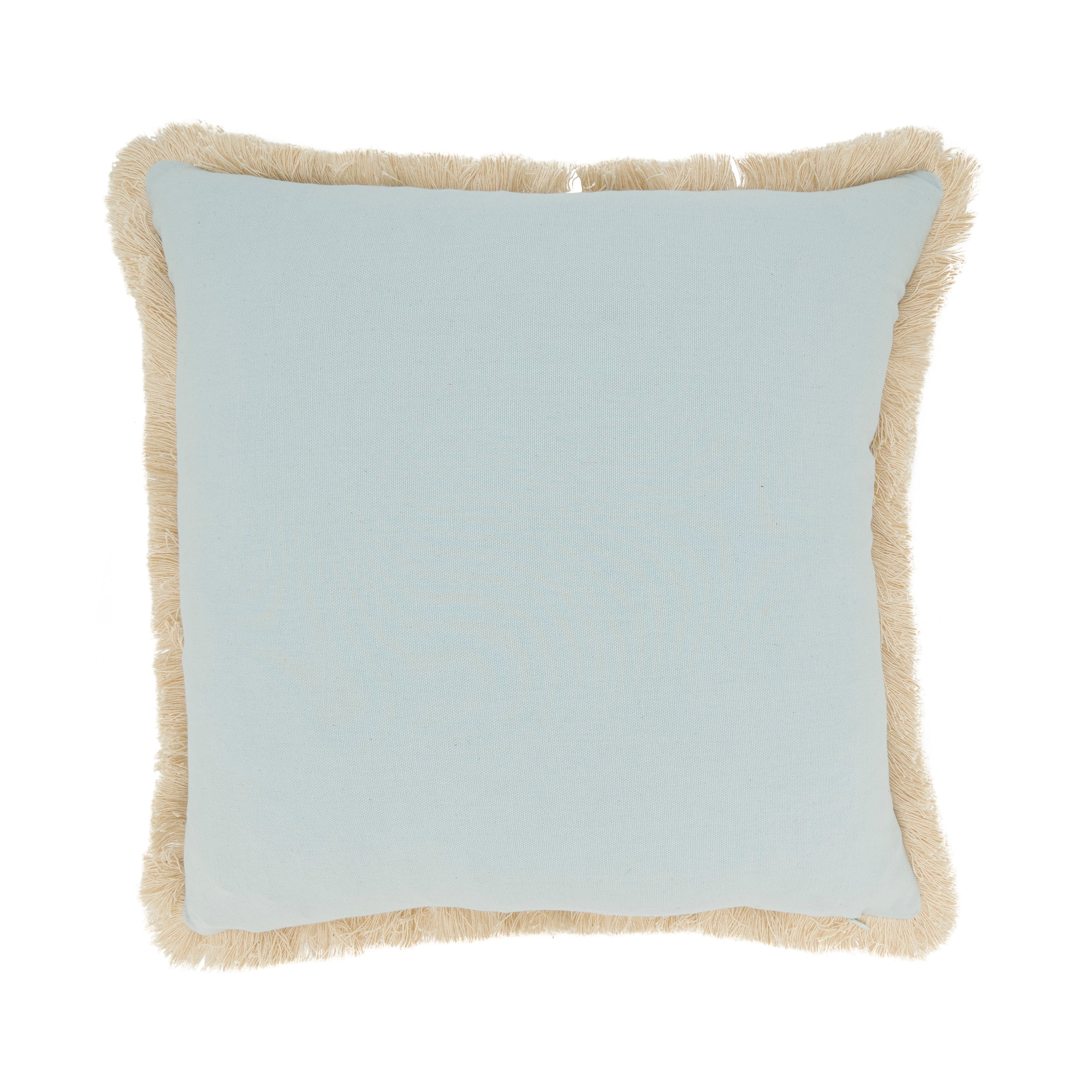 Graceful Embroidered Floral Pillow