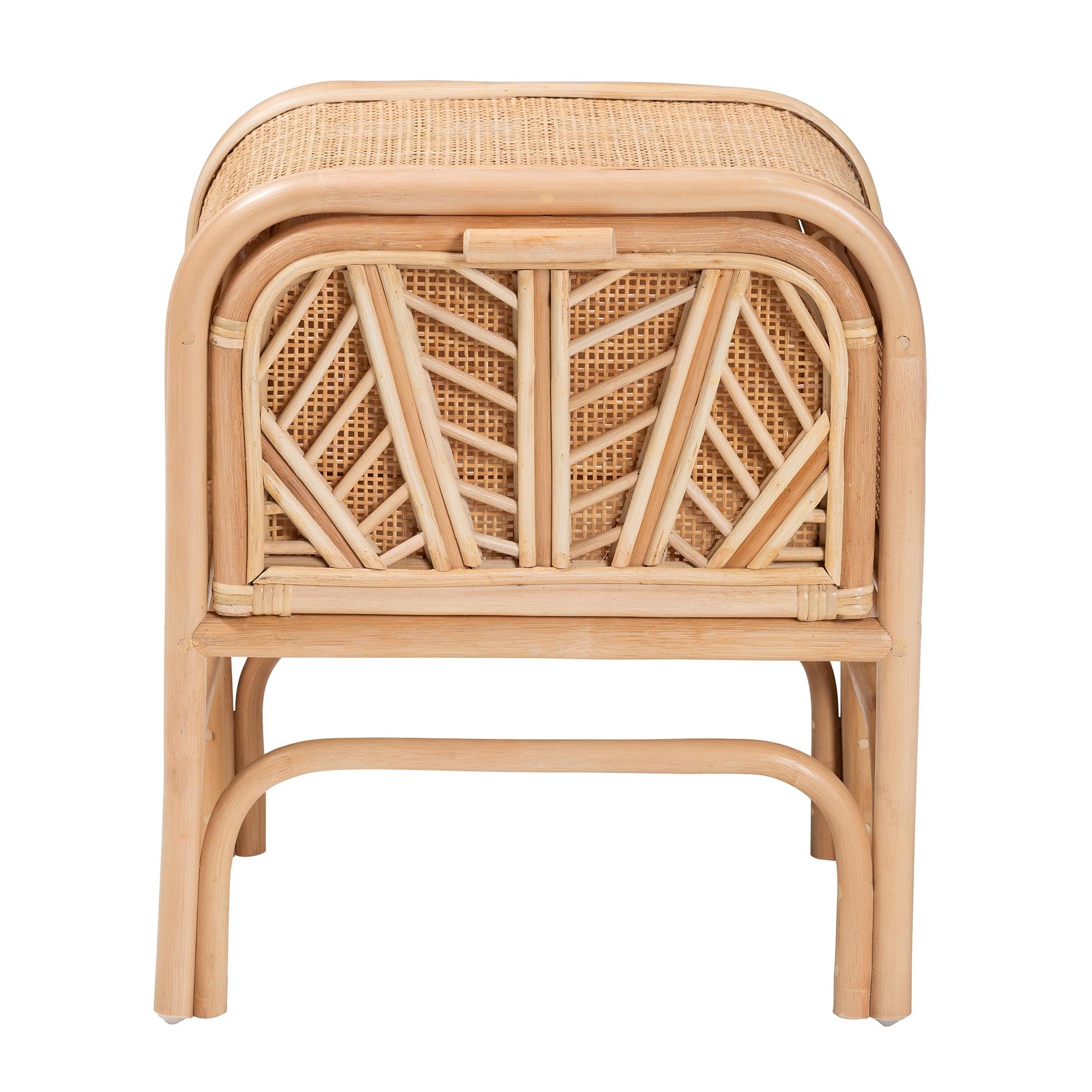 Tara Rattan 1-Drawer Nightstand