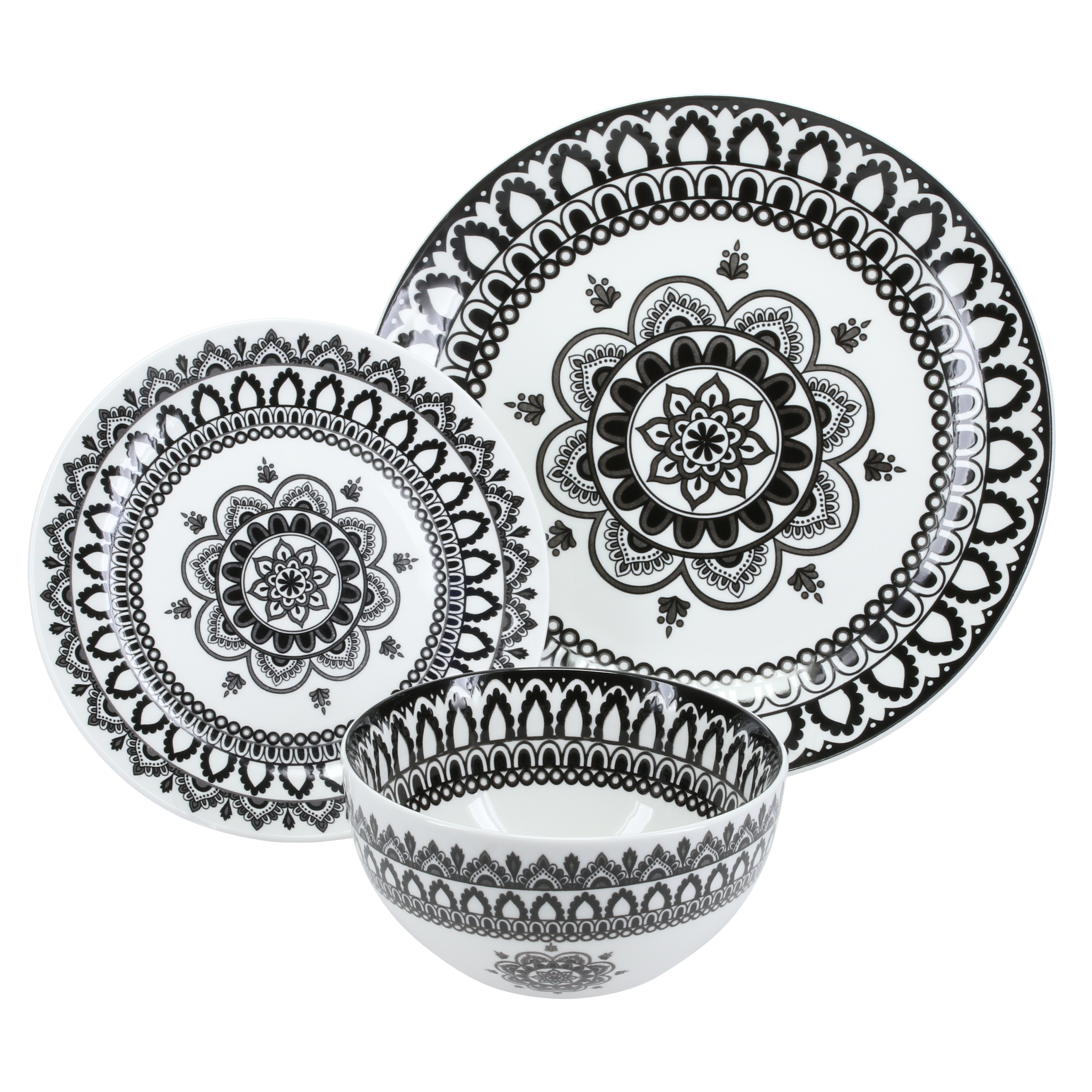 Arabesque 12 Piece Dinnerware Set