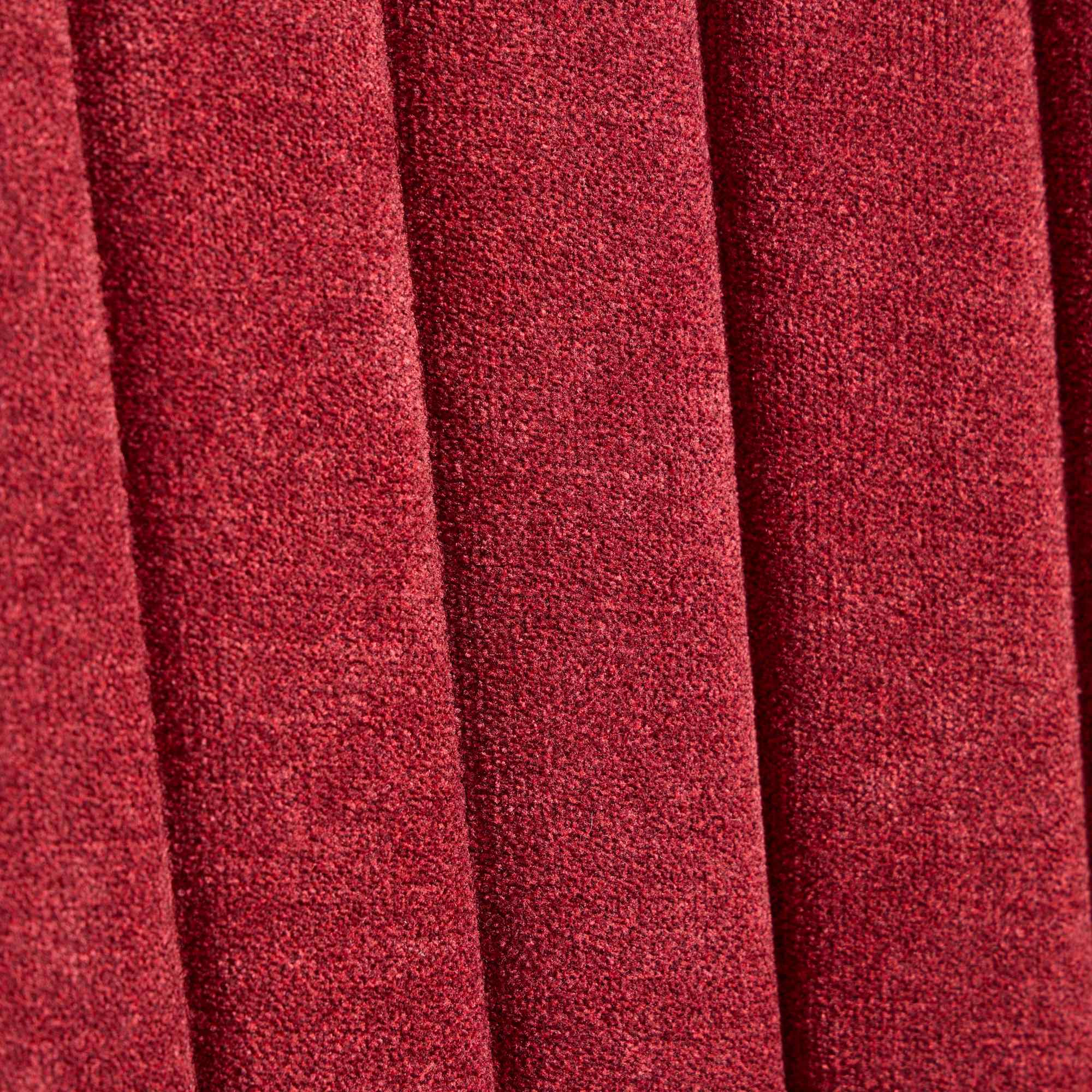 Rayon Cloth Flocking Linen Dining Chairs Channel Kitchen Dinner Chair Comfy Fabric Upholstered Accent Chair for Dining Room with Curved Solid Wood Legs,Set of 2 (Wine Red), SW1847WR