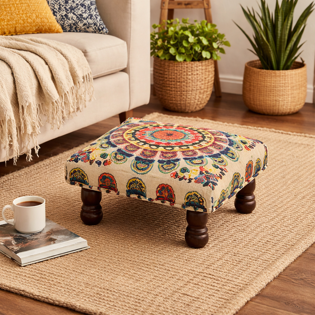 Mystic Mandala Foot Stool