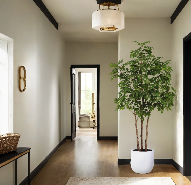 Faux Potted Sumac Tree, 7 ft
